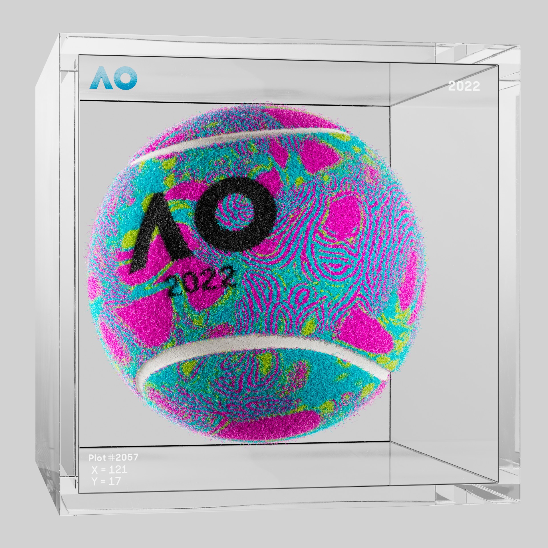 The Australian Open - The Australian Open Art Ball - AO Art Ball #4416 - NFT # 4416