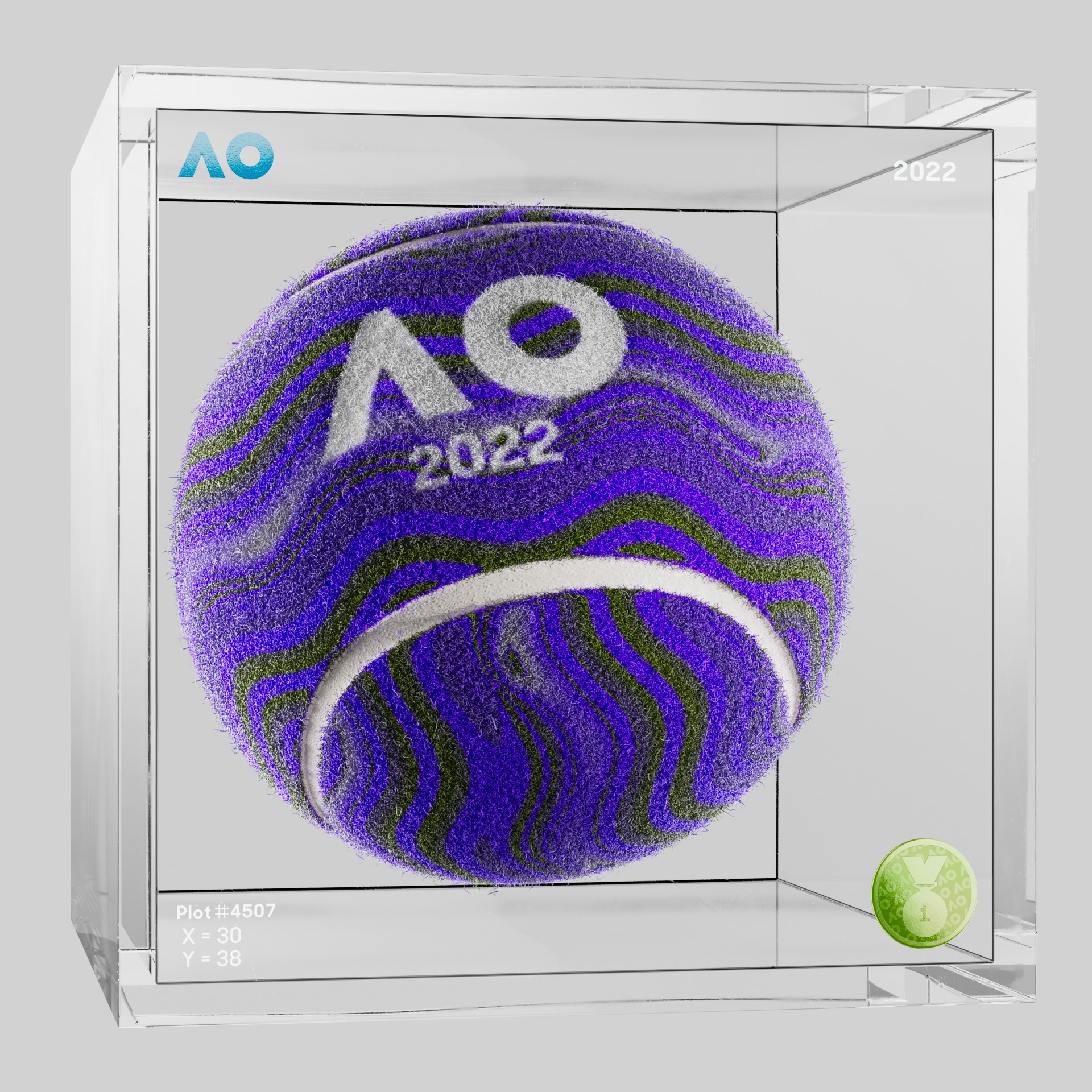 The Australian Open - The Australian Open Art Ball - AO Art Ball #4417 - NFT # 4417