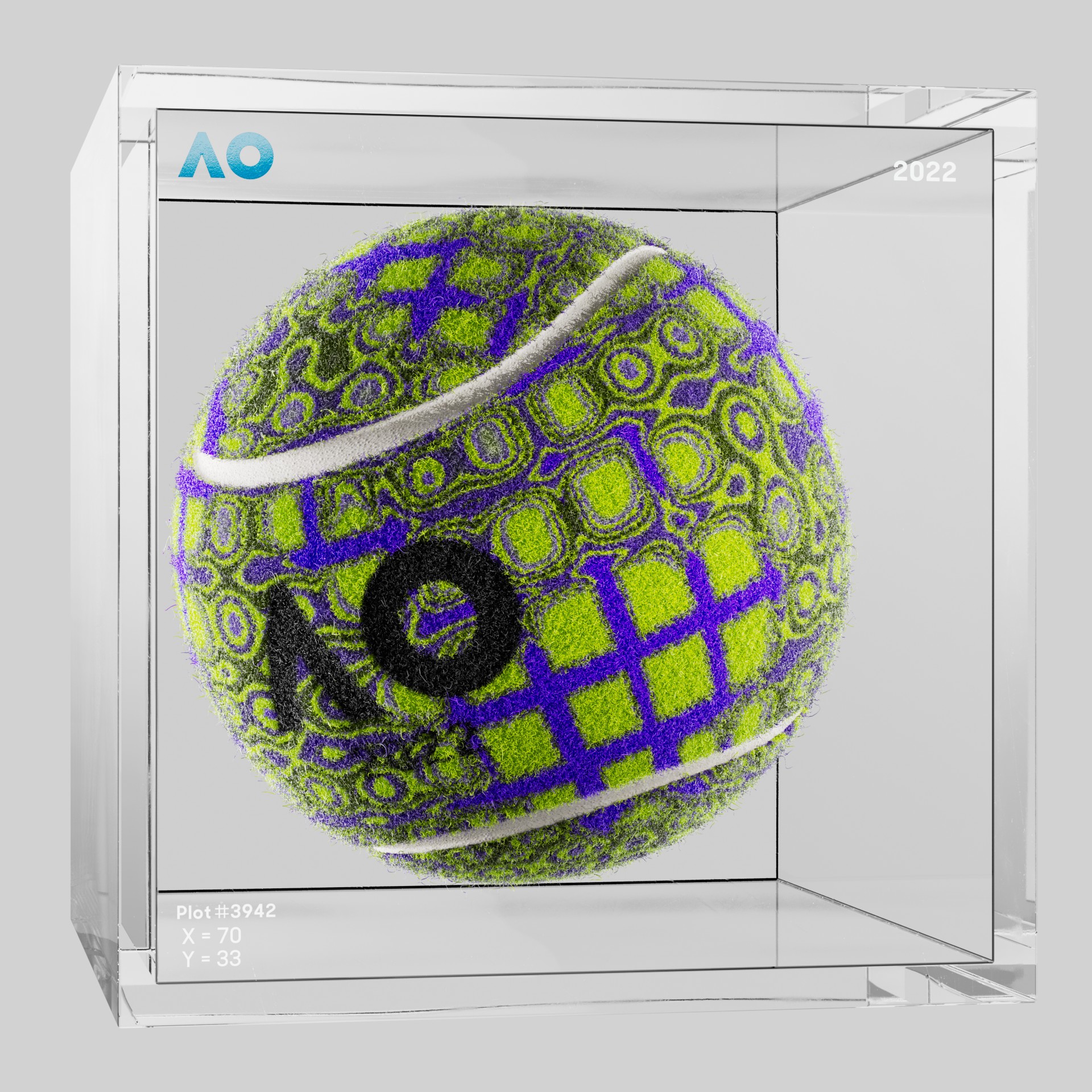 The Australian Open - The Australian Open Art Ball - AO Art Ball #4418 - NFT # 4418