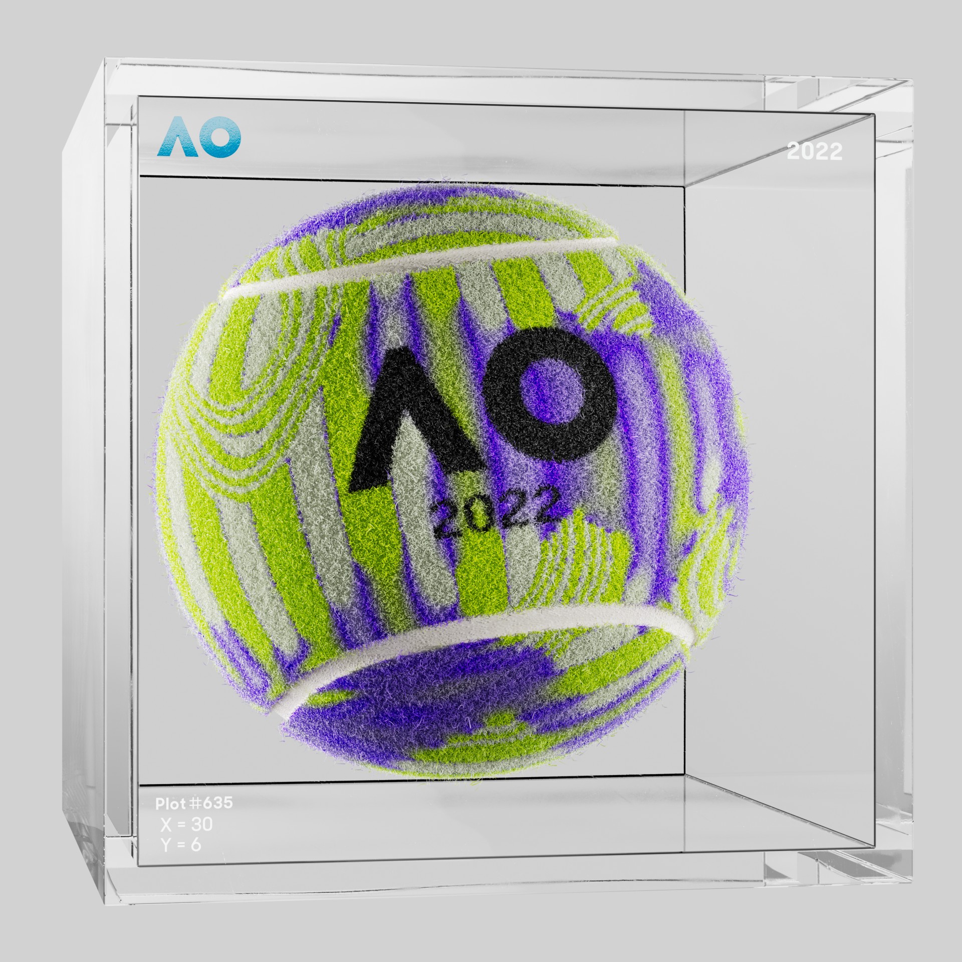 The Australian Open - The Australian Open Art Ball - AO Art Ball #442 - NFT # 442