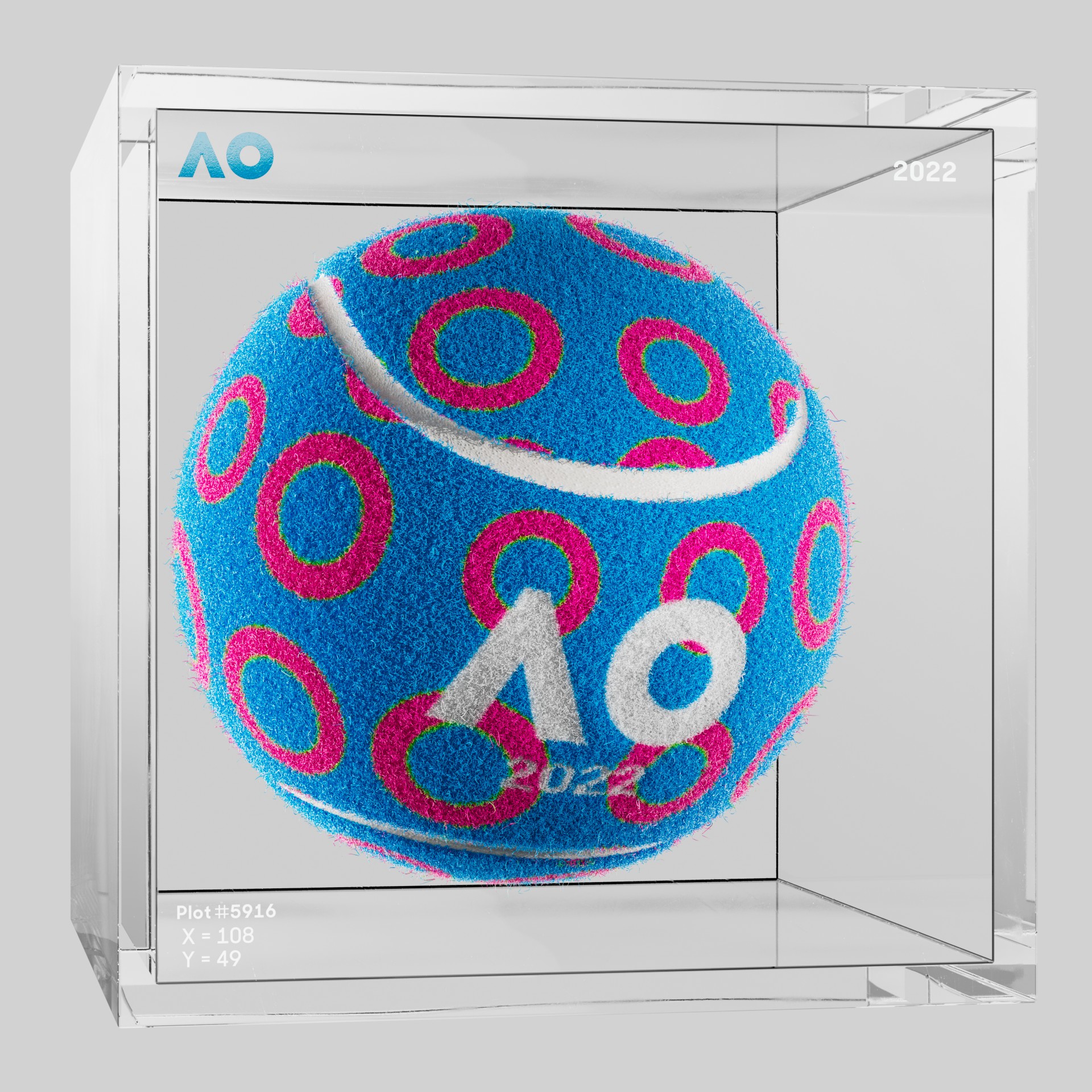 The Australian Open - The Australian Open Art Ball - AO Art Ball #4420 - NFT # 4420