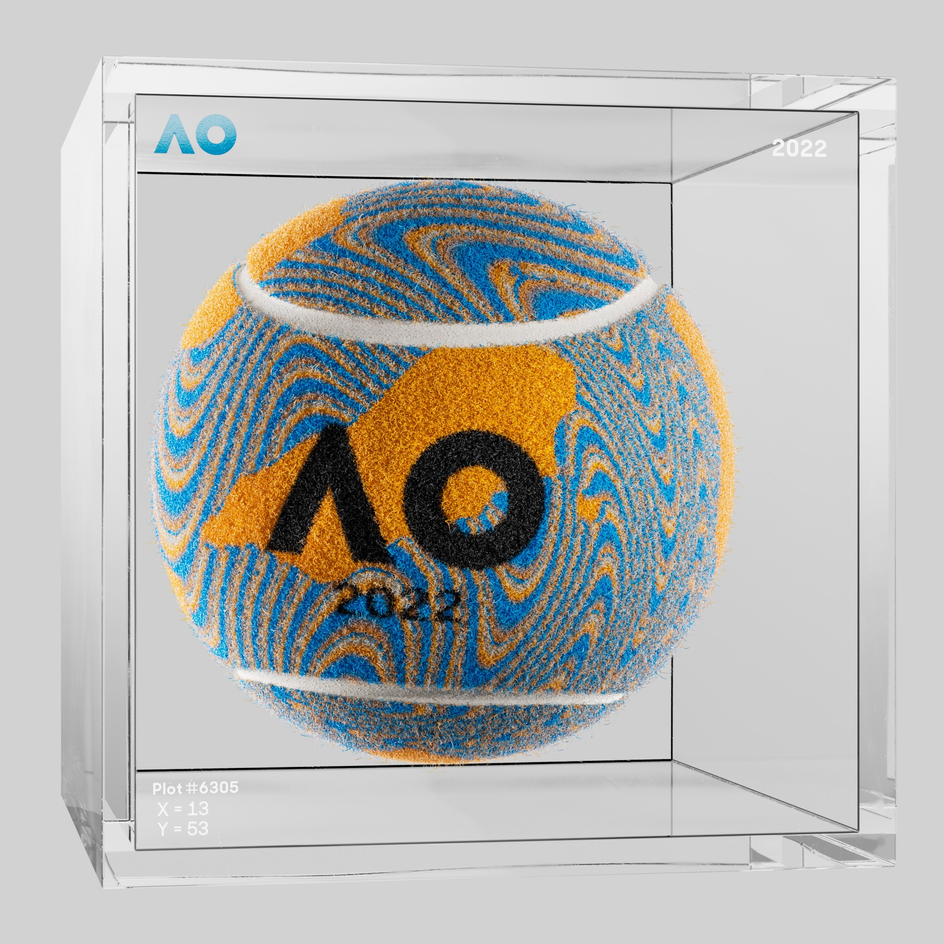 The Australian Open - The Australian Open Art Ball - AO Art Ball #4422 - NFT # 4422