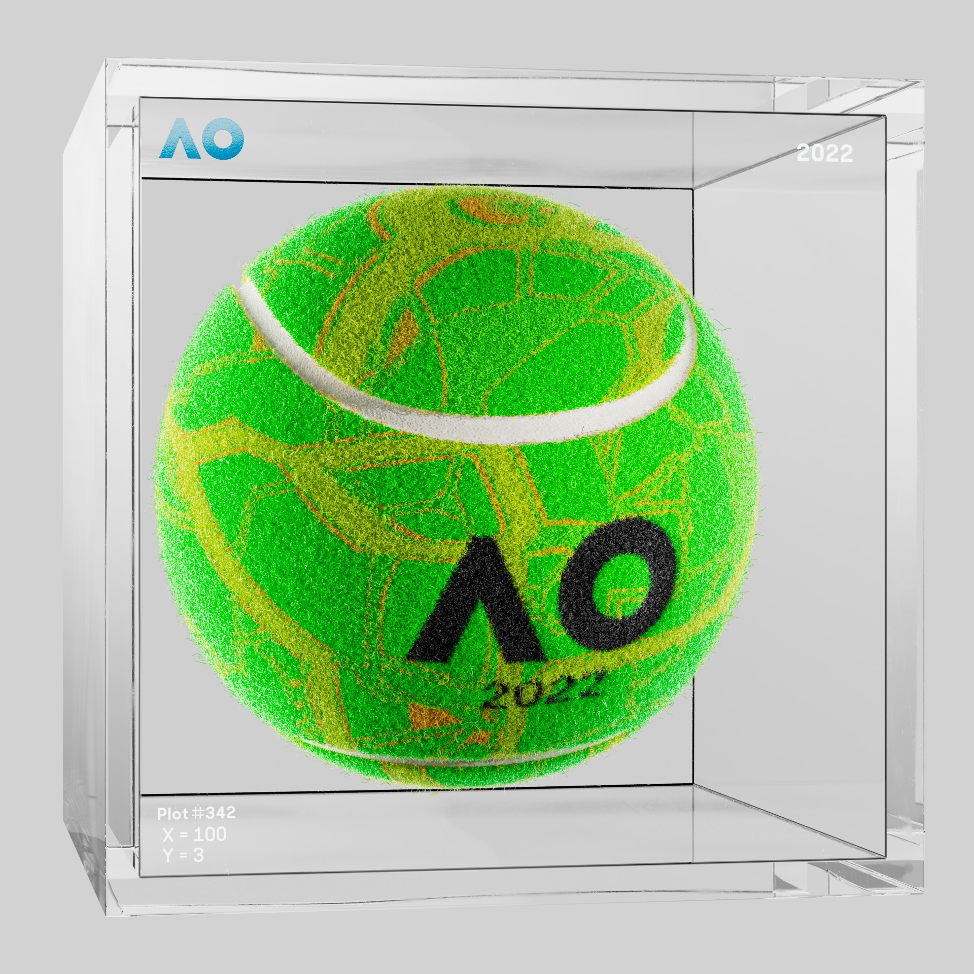 The Australian Open - The Australian Open Art Ball - AO Art Ball #4423 - NFT # 4423
