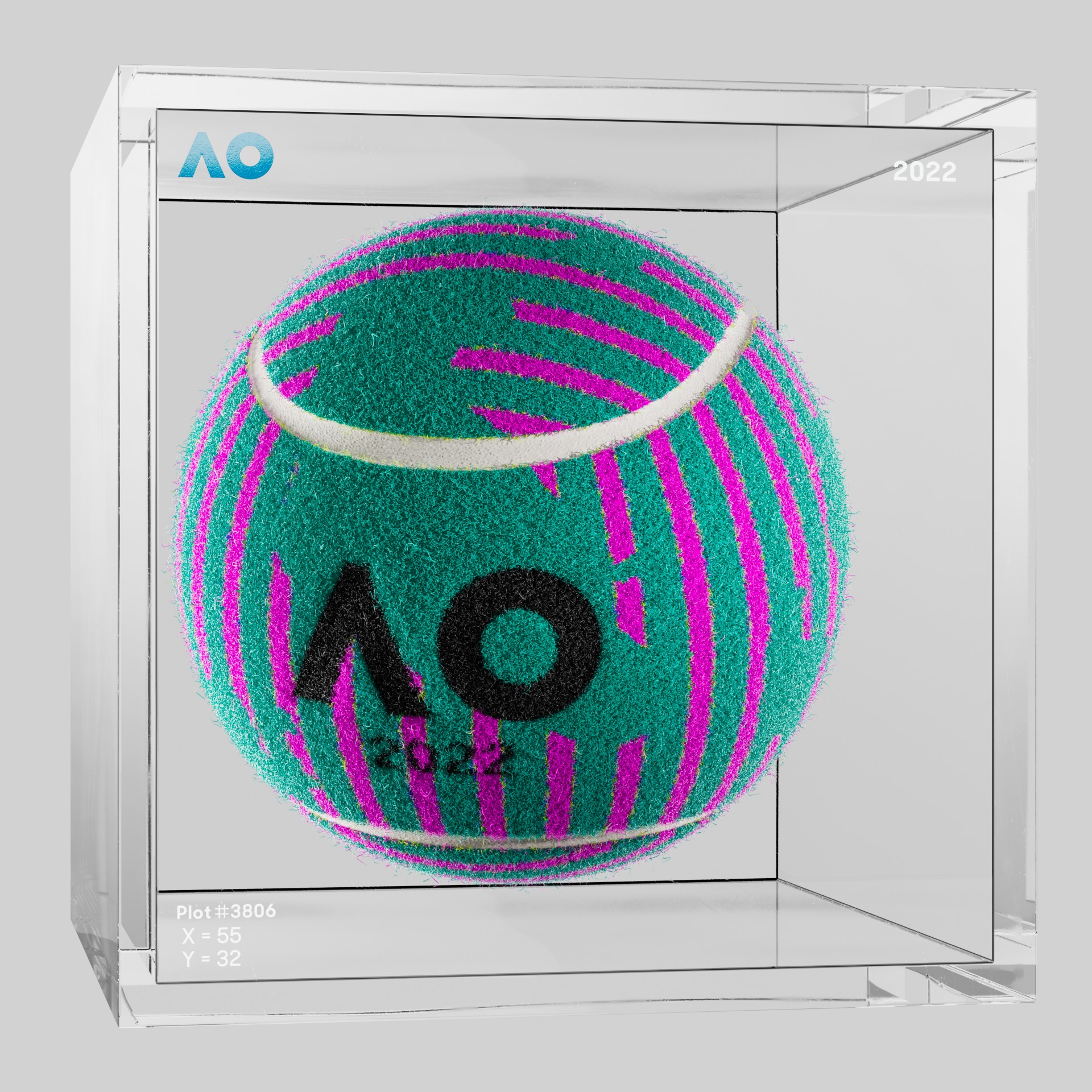 The Australian Open - The Australian Open Art Ball - AO Art Ball #4424 - NFT # 4424