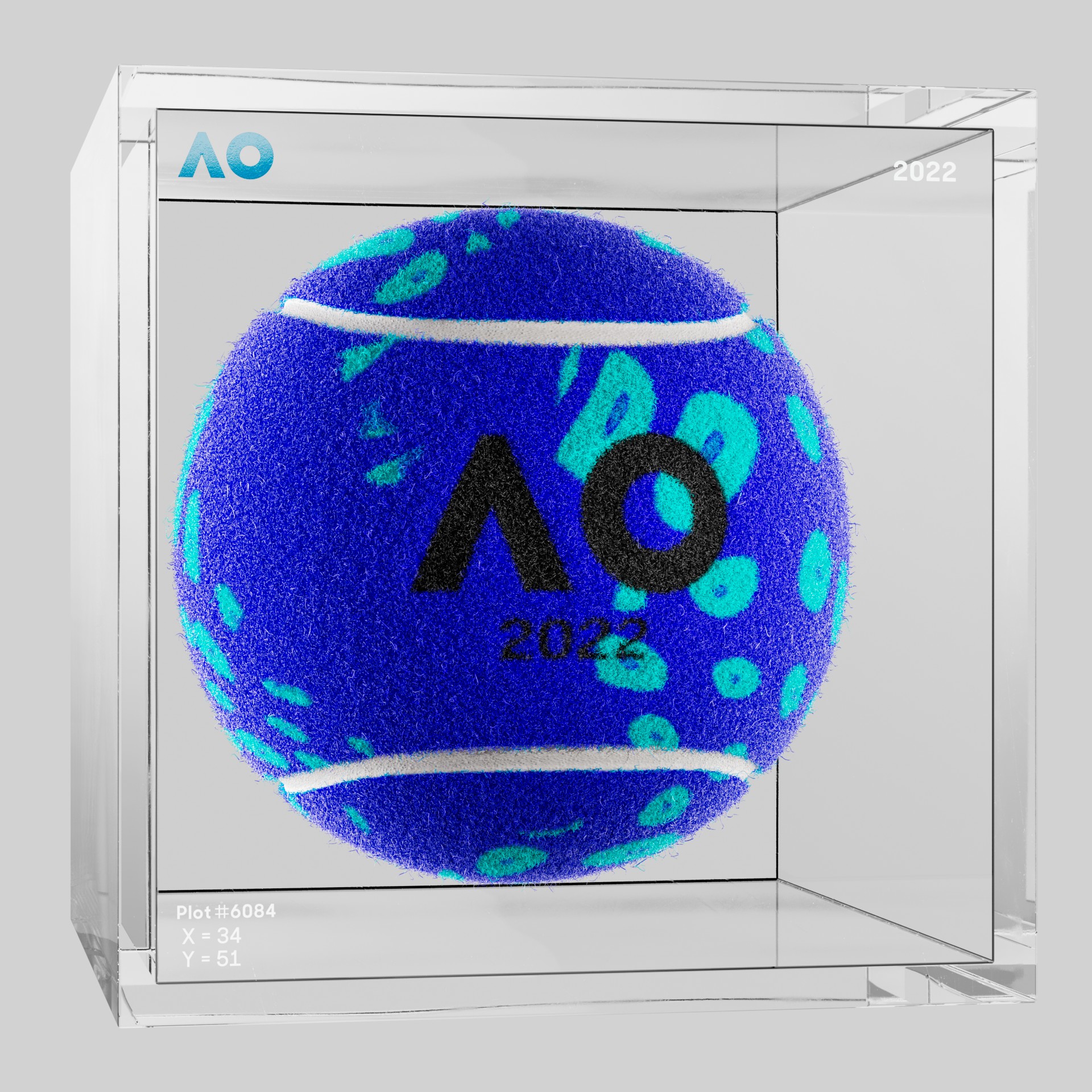 The Australian Open - The Australian Open Art Ball - AO Art Ball #4429 - NFT # 4429