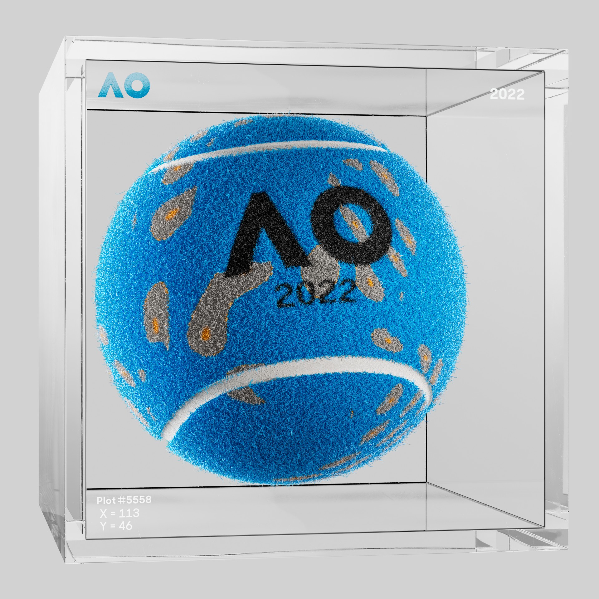 The Australian Open - The Australian Open Art Ball - AO Art Ball #443 - NFT # 443