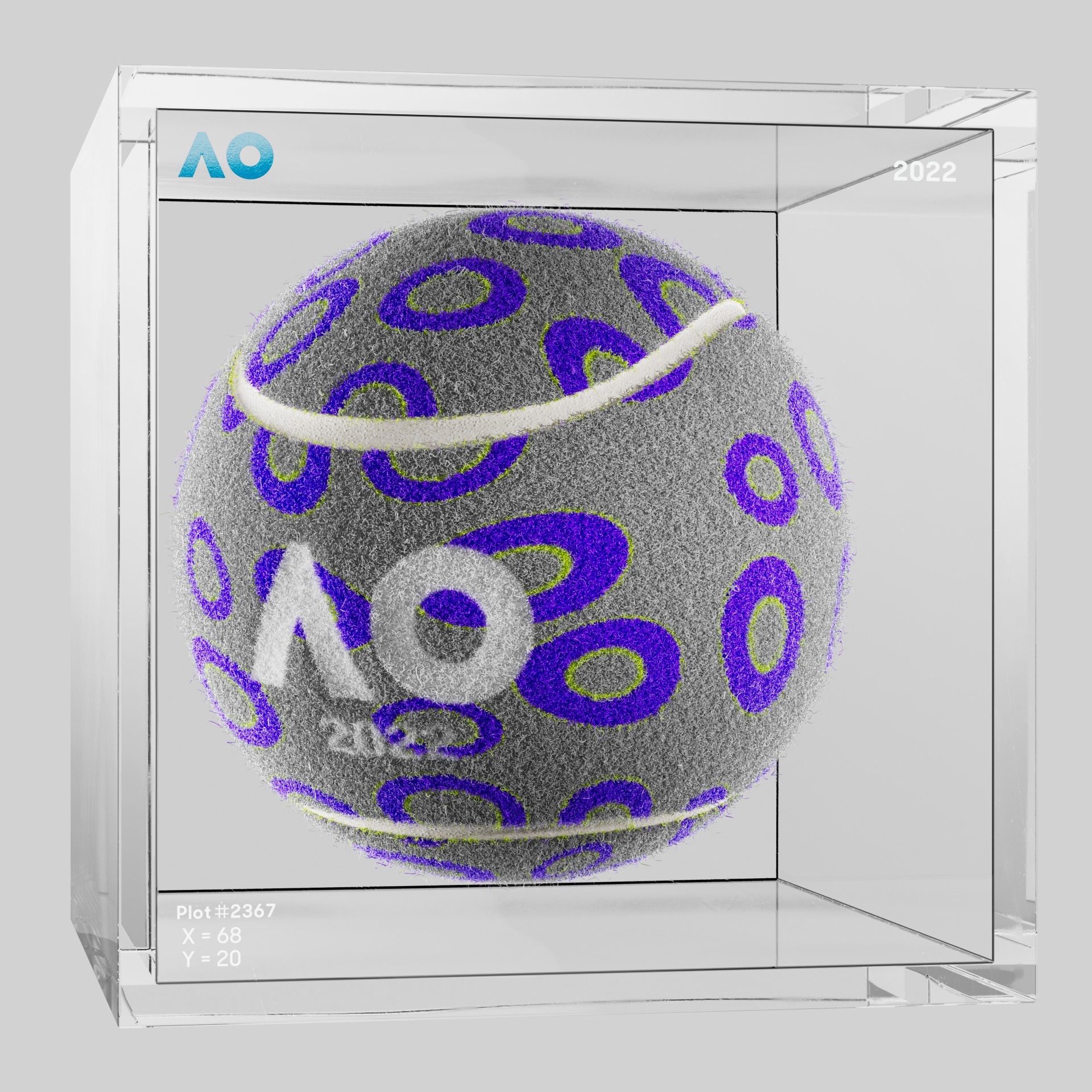 The Australian Open - The Australian Open Art Ball - AO Art Ball #4430 - NFT # 4430