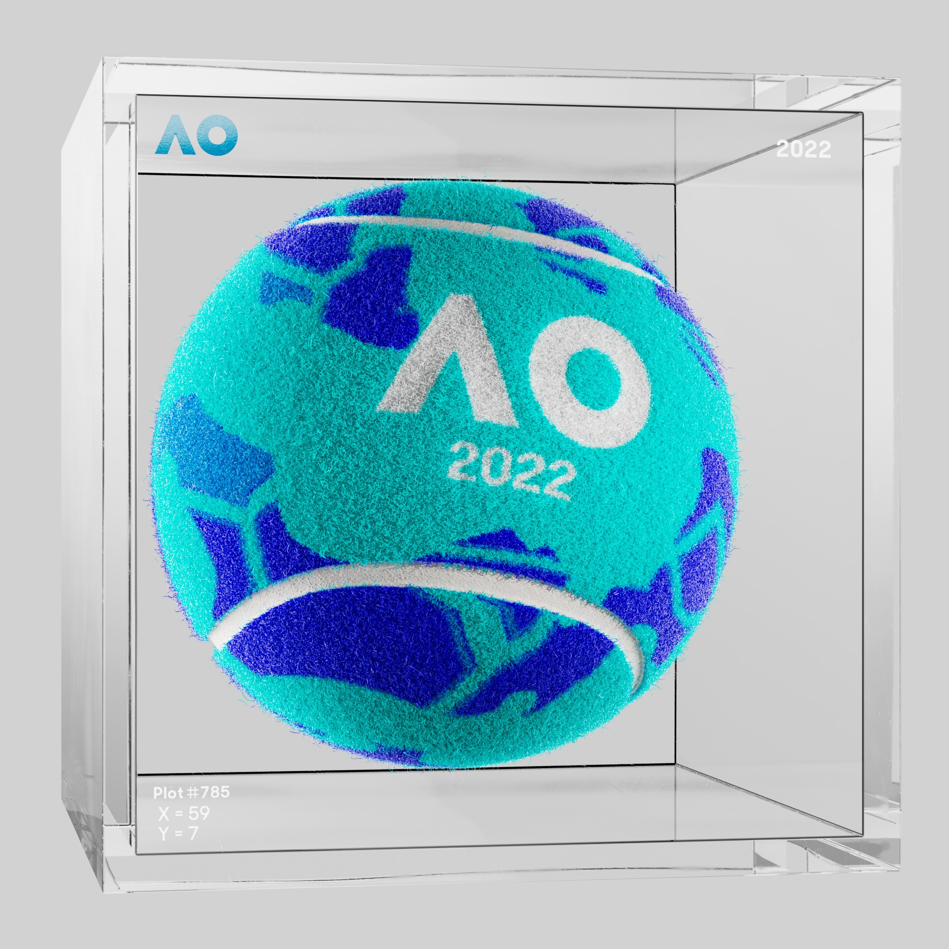 The Australian Open - The Australian Open Art Ball - AO Art Ball #4432 - NFT # 4432