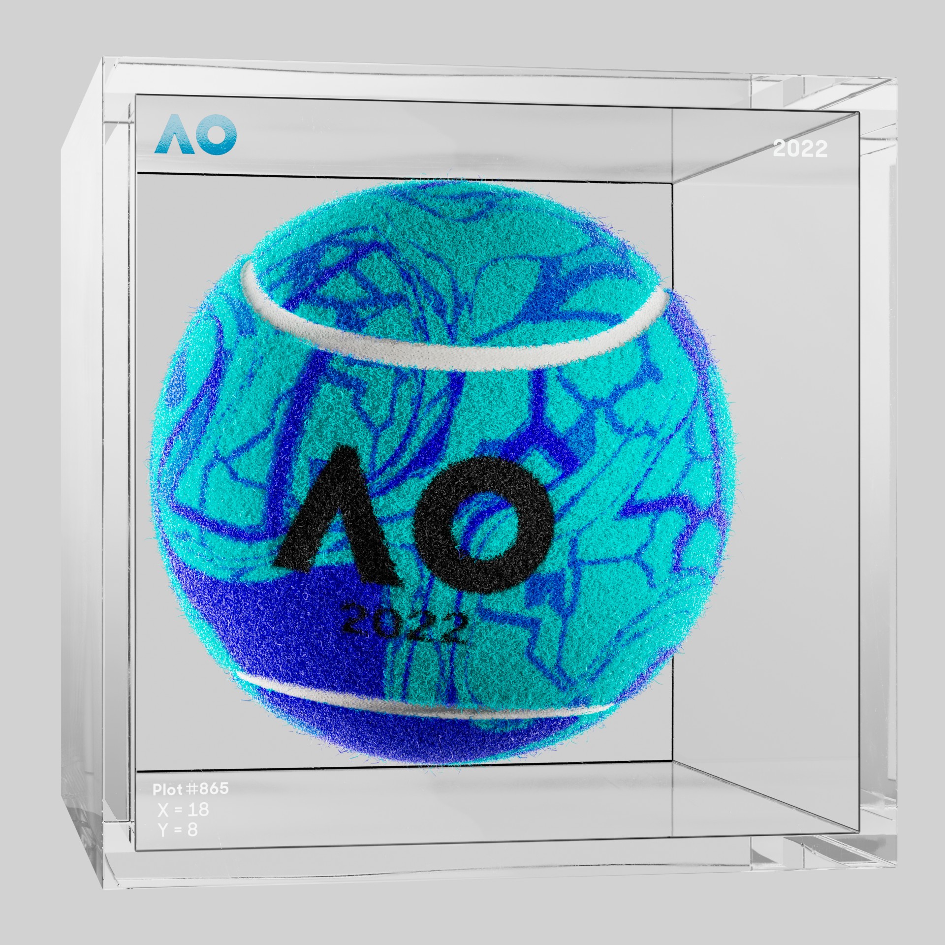 The Australian Open - The Australian Open Art Ball - AO Art Ball #4433 - NFT # 4433