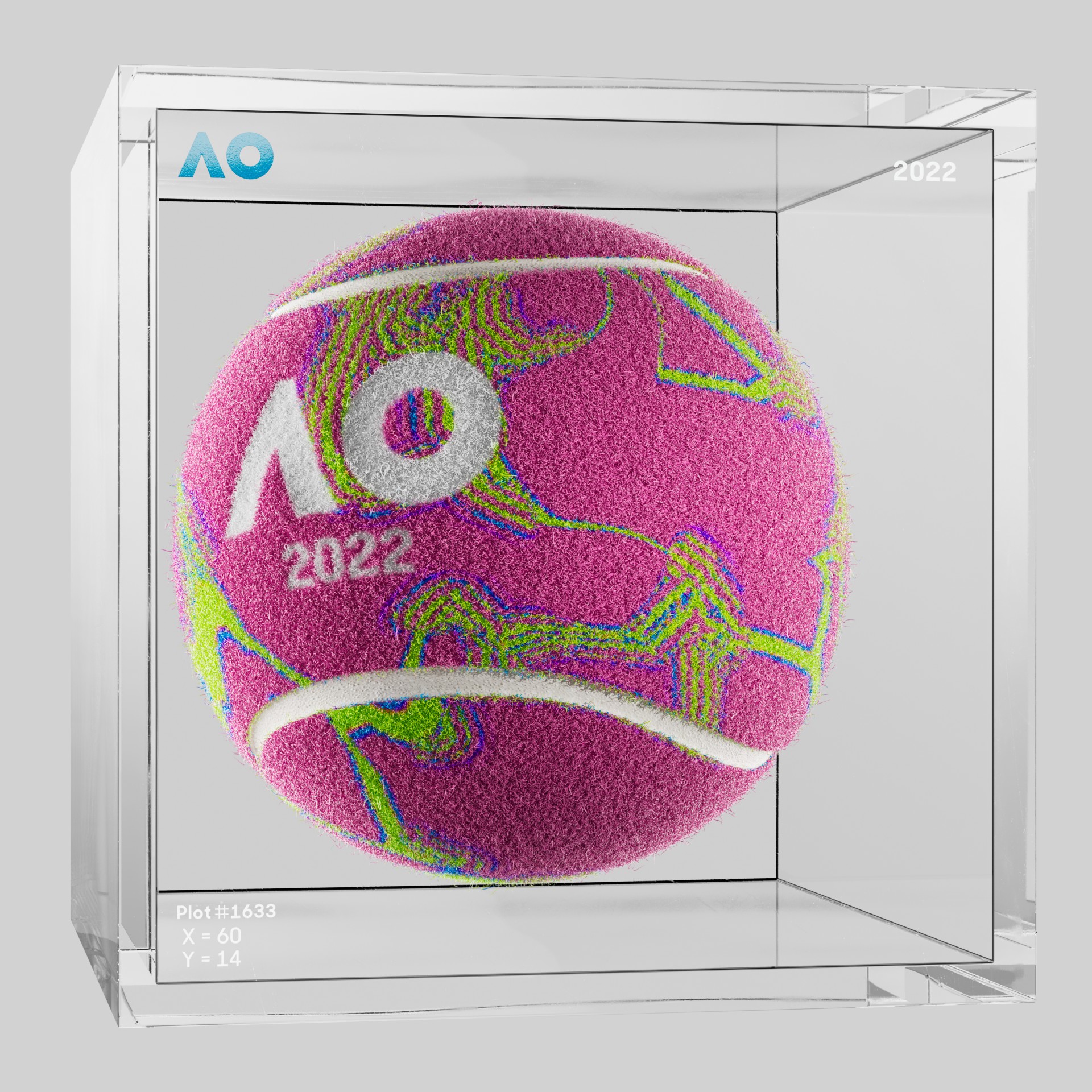 The Australian Open - The Australian Open Art Ball - AO Art Ball #4436 - NFT # 4436