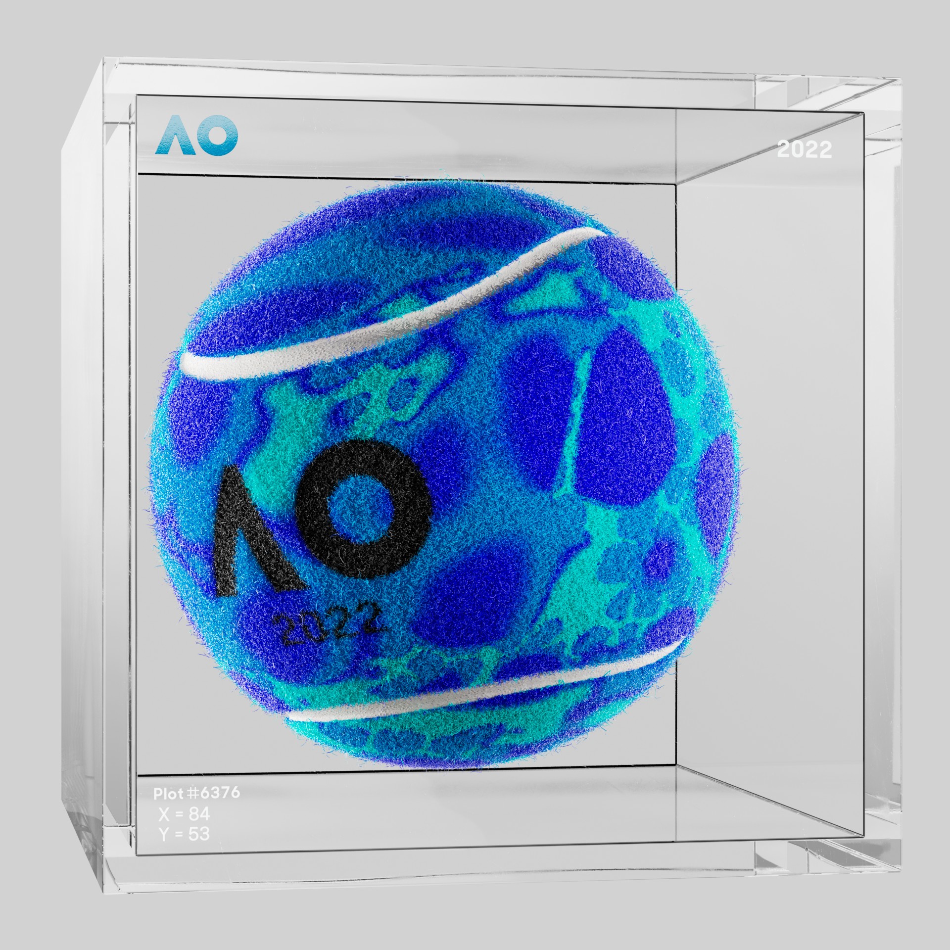 The Australian Open - The Australian Open Art Ball - AO Art Ball #4439 - NFT # 4439