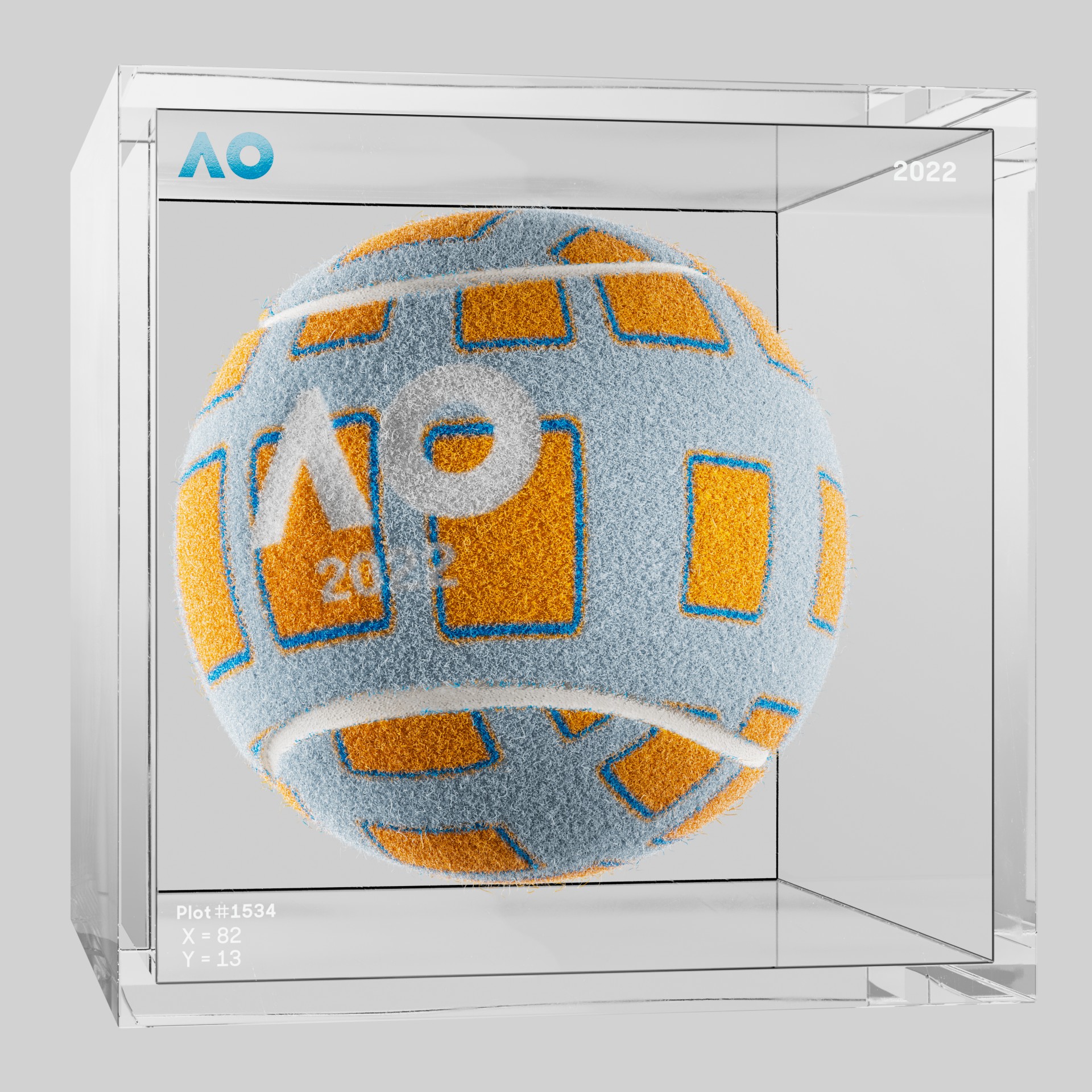 The Australian Open - The Australian Open Art Ball - AO Art Ball #4443 - NFT # 4443