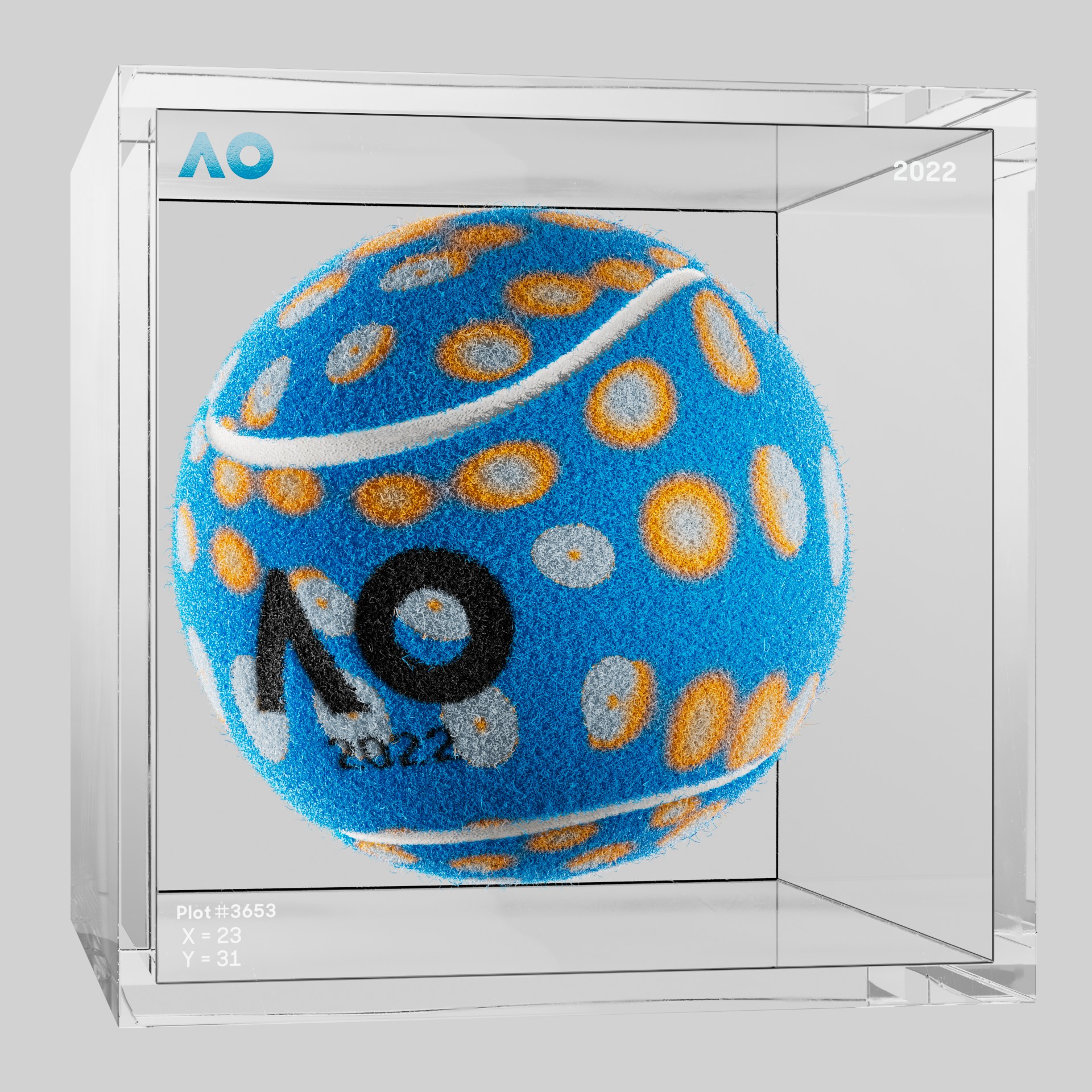 The Australian Open - The Australian Open Art Ball - AO Art Ball #4446 - NFT # 4446