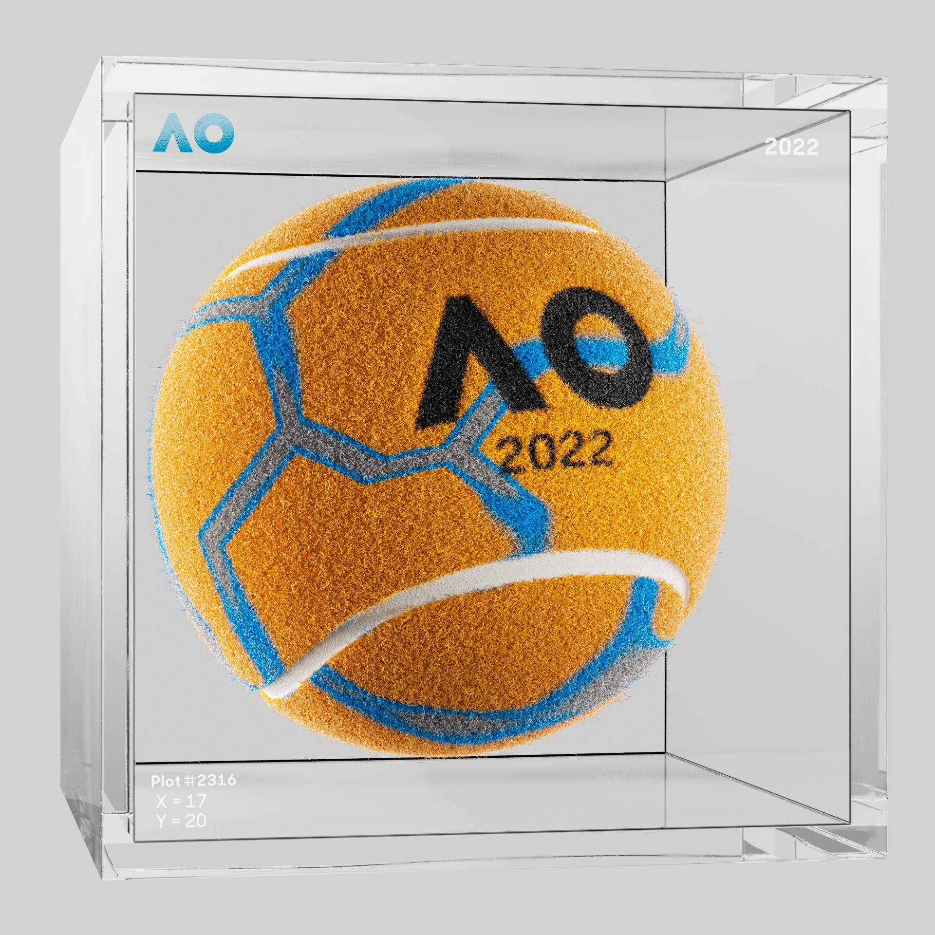 The Australian Open - The Australian Open Art Ball - AO Art Ball #4448 - NFT # 4448