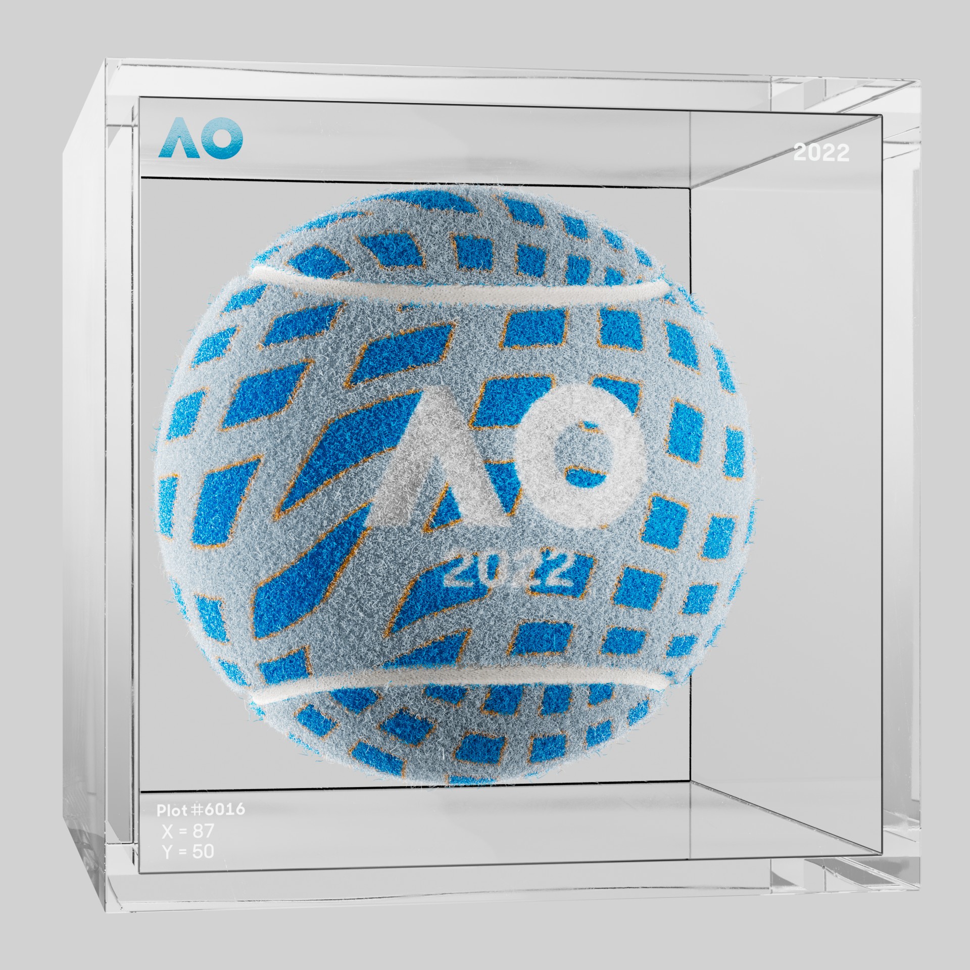 The Australian Open - The Australian Open Art Ball - AO Art Ball #4449 - NFT # 4449