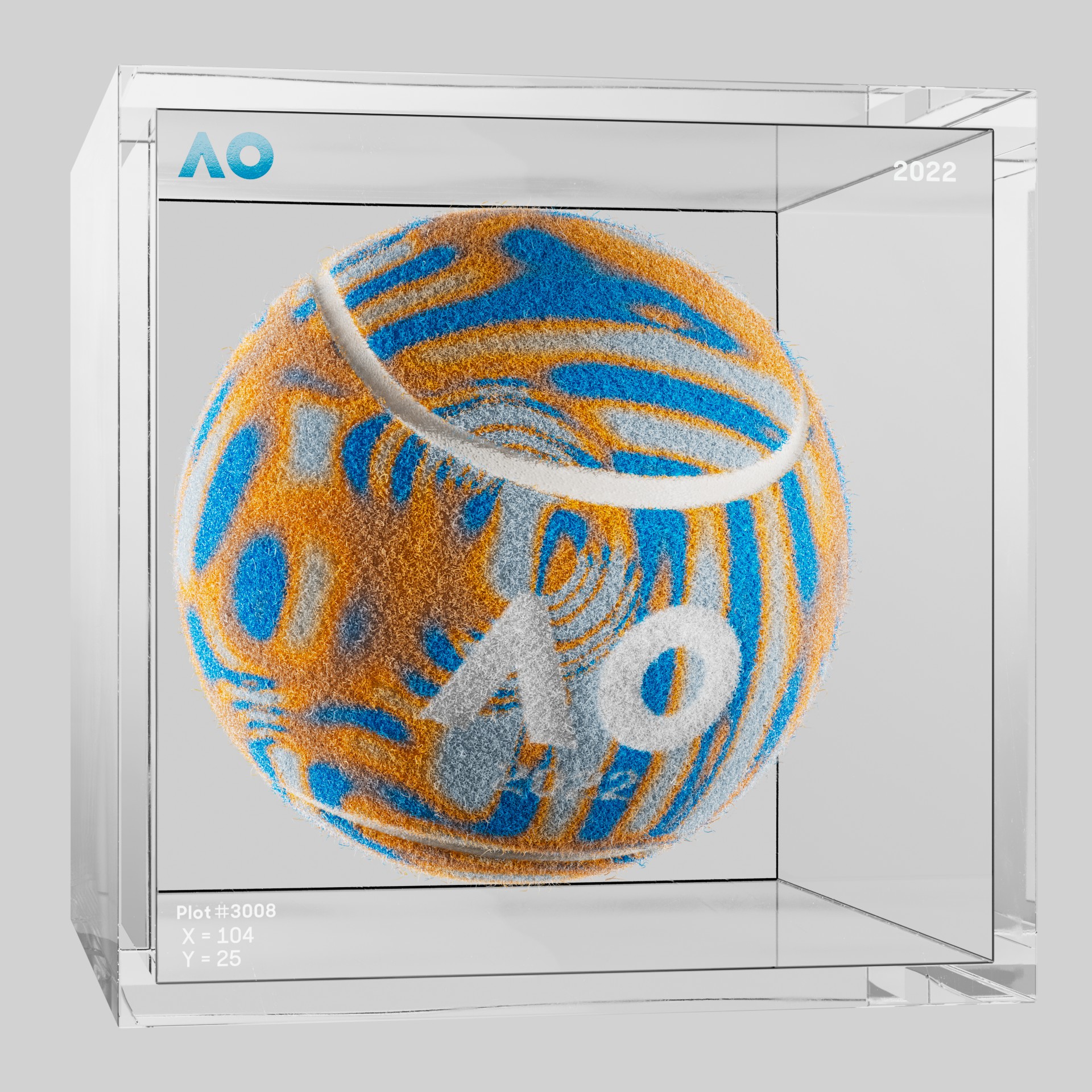 The Australian Open - The Australian Open Art Ball - AO Art Ball #4451 - NFT # 4451