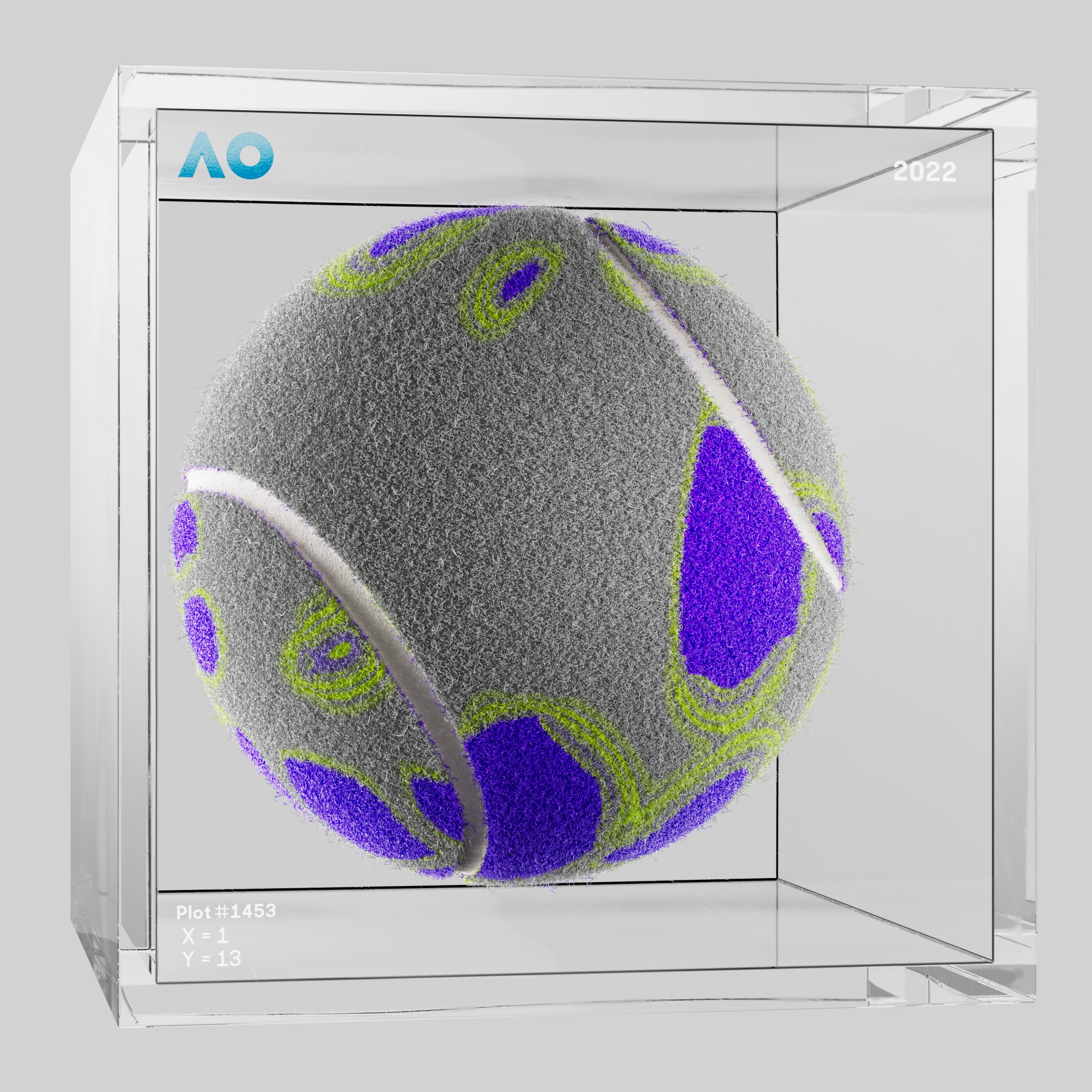 The Australian Open - The Australian Open Art Ball - AO Art Ball #4452 - NFT # 4452