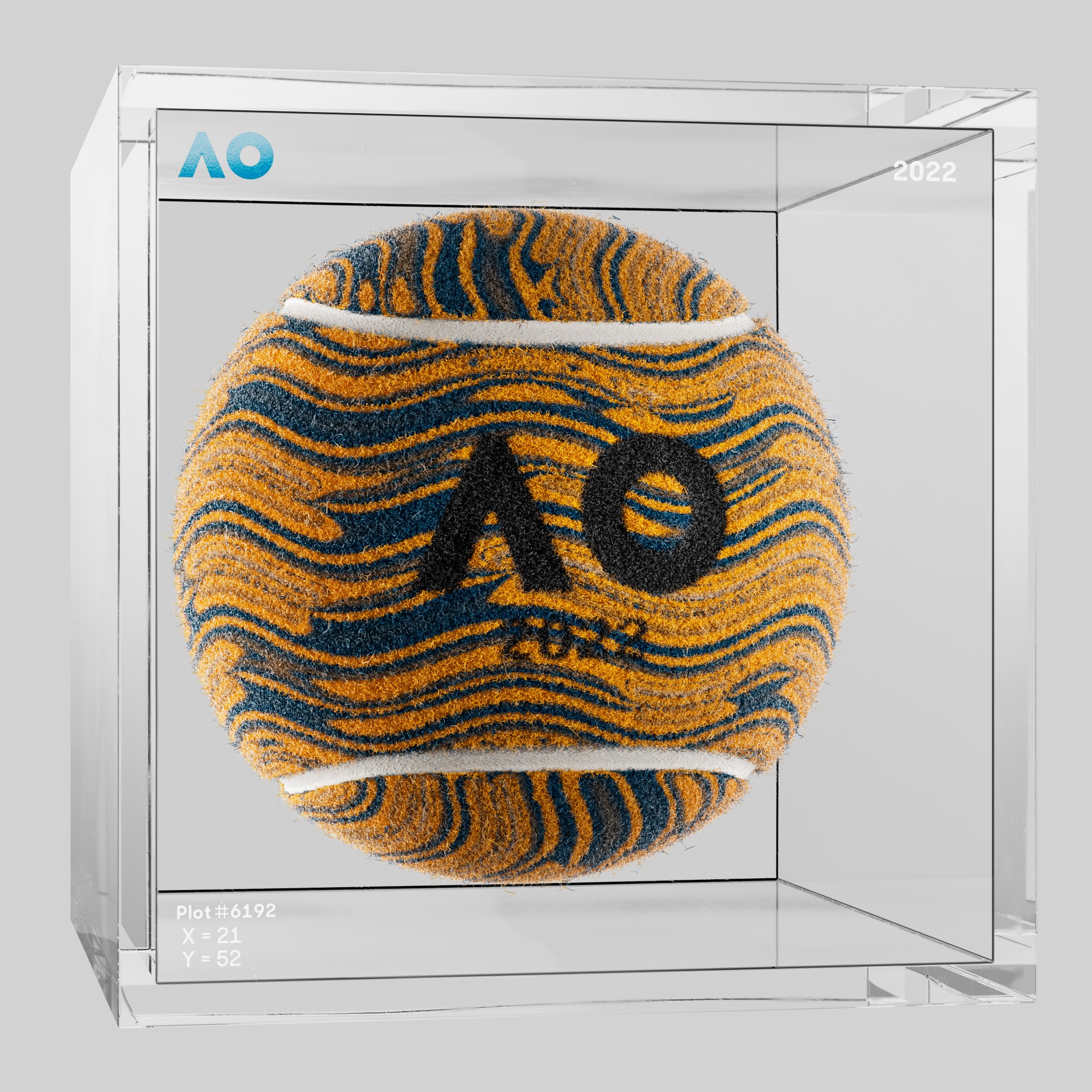 The Australian Open - The Australian Open Art Ball - AO Art Ball #4455 - NFT # 4455