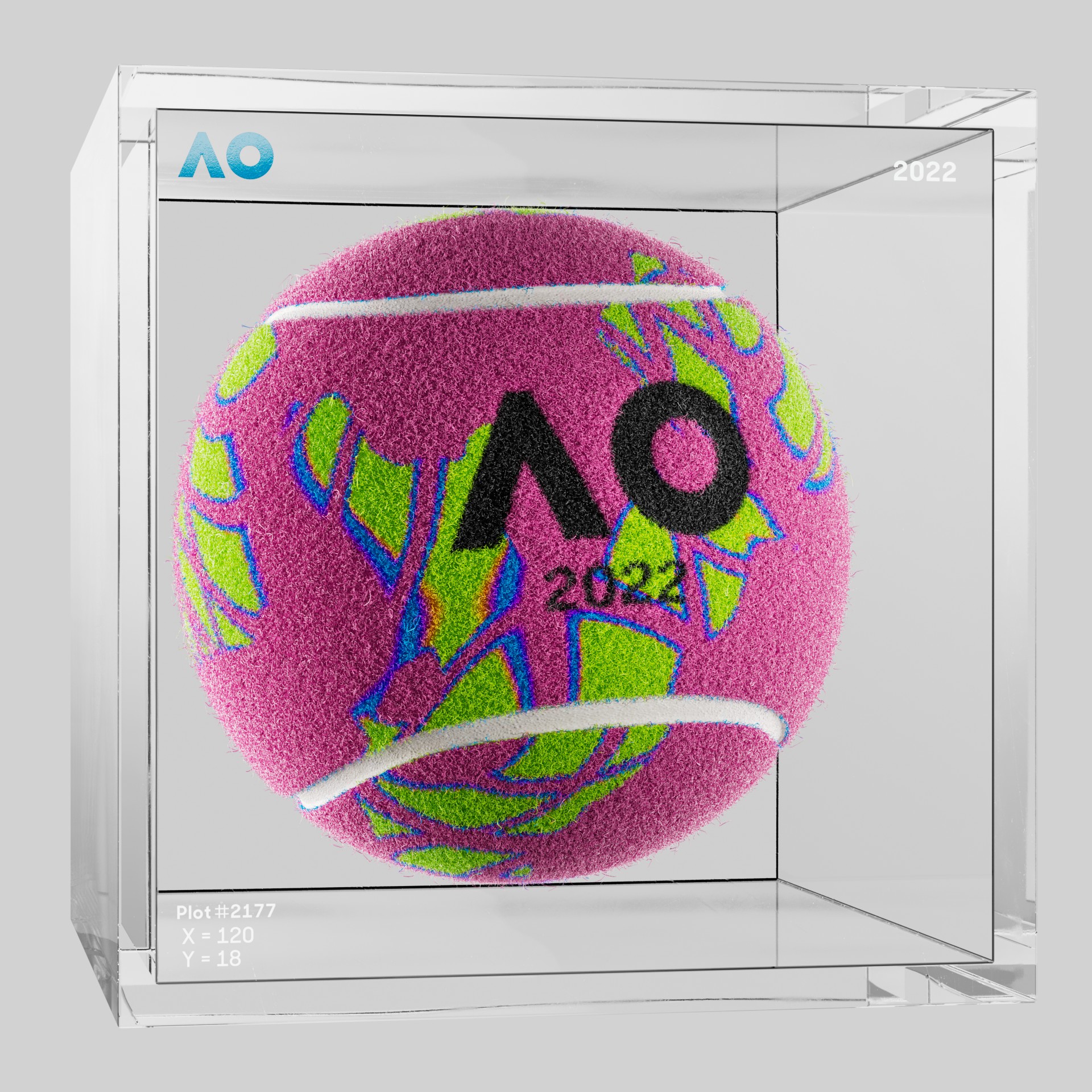 The Australian Open - The Australian Open Art Ball - AO Art Ball #4457 - NFT # 4457
