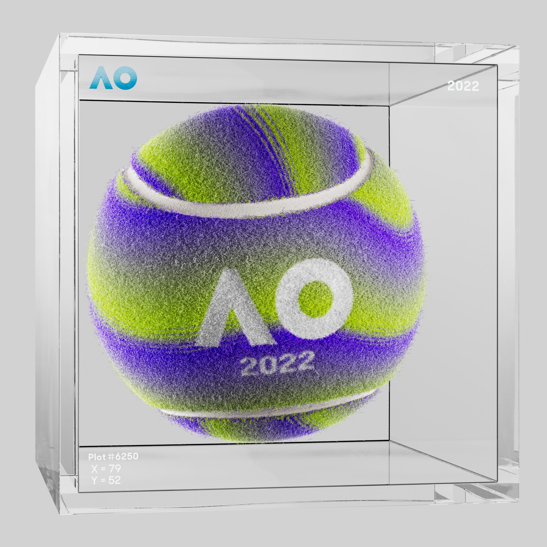 The Australian Open - The Australian Open Art Ball - AO Art Ball #4466 - NFT # 4466