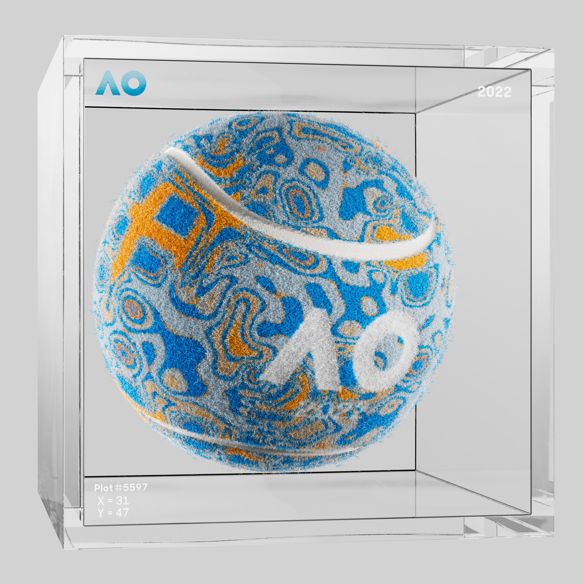 The Australian Open - The Australian Open Art Ball - AO Art Ball #4467 - NFT # 4467