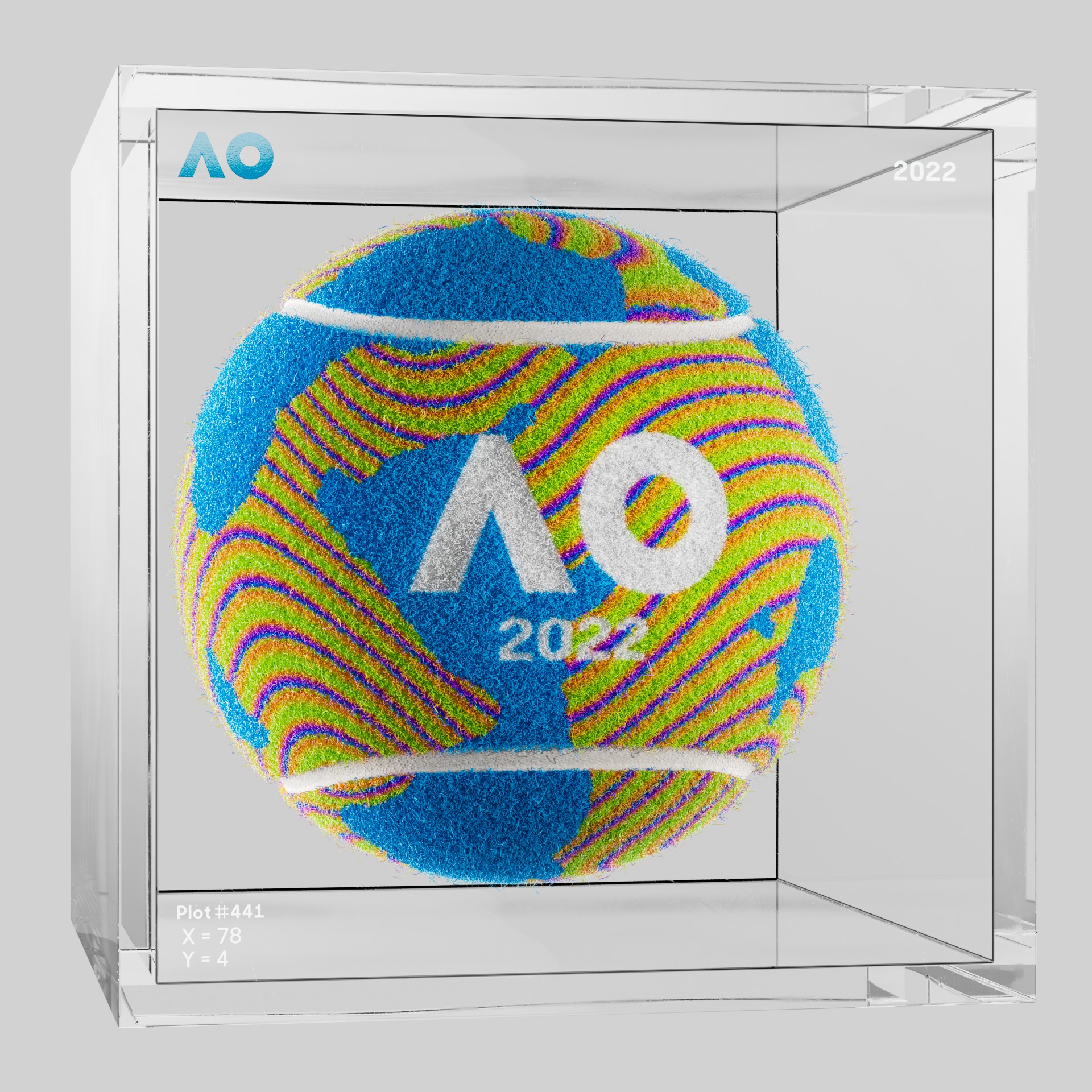 The Australian Open - The Australian Open Art Ball - AO Art Ball #447 - NFT # 447