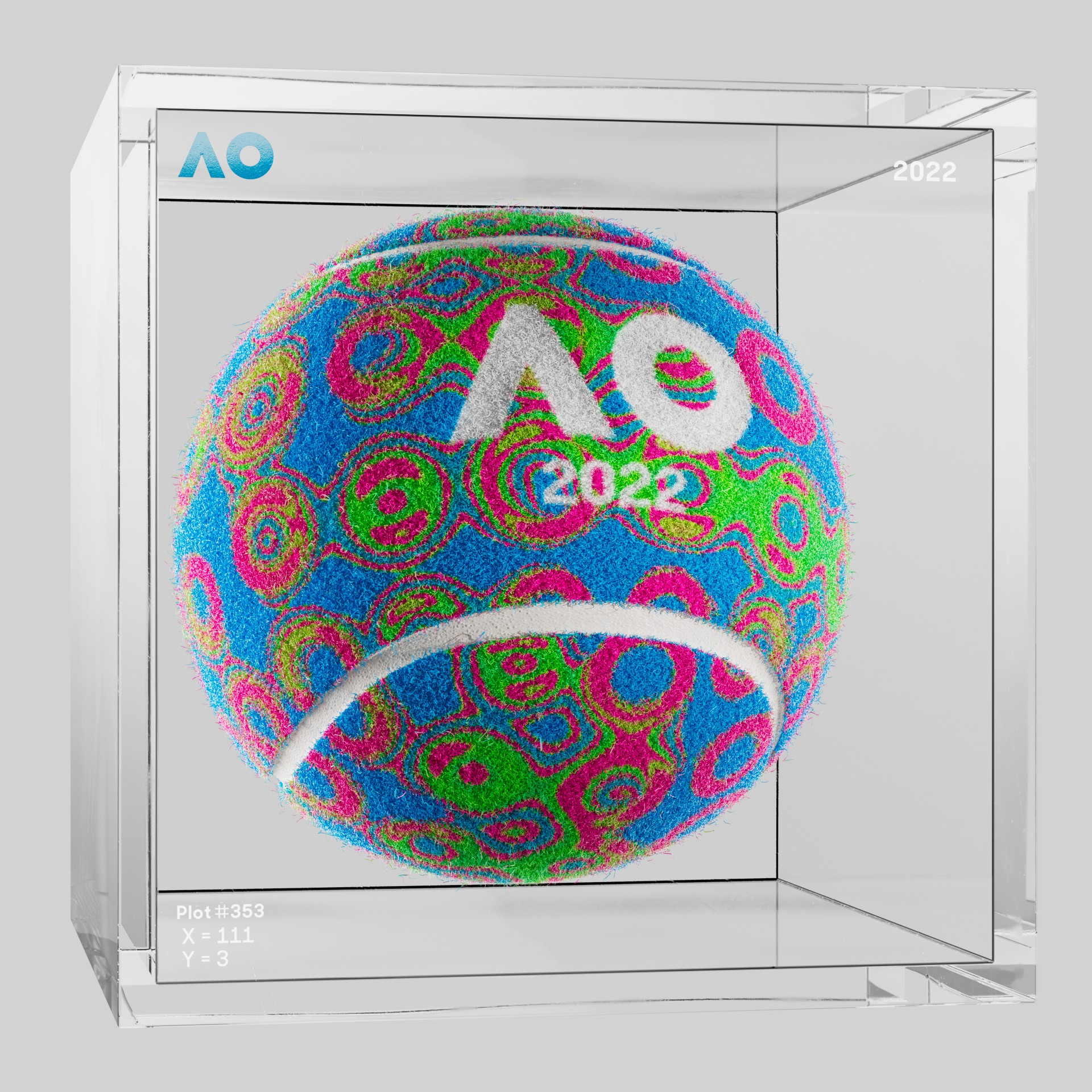 The Australian Open - The Australian Open Art Ball - AO Art Ball #4472 - NFT # 4472