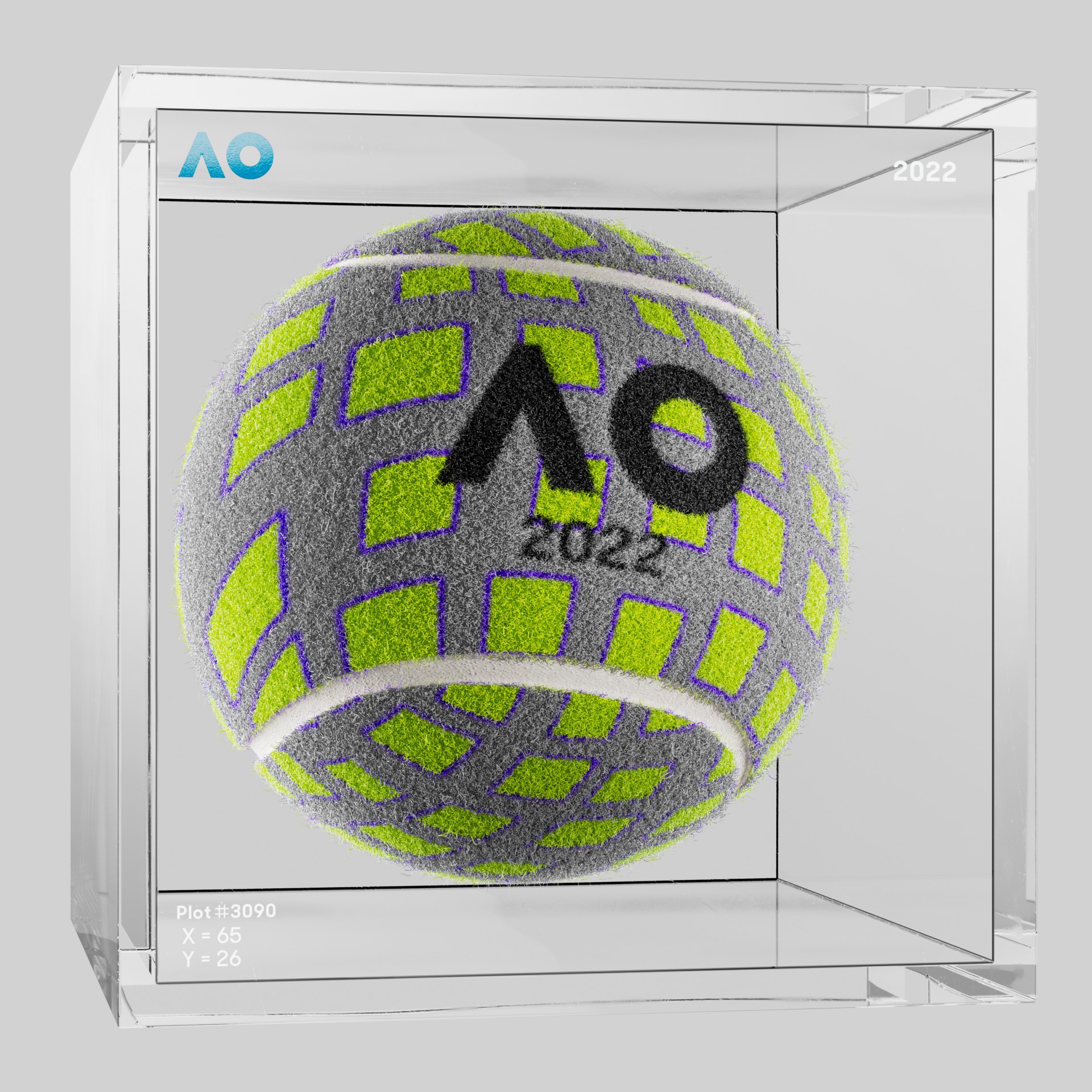 The Australian Open - The Australian Open Art Ball - AO Art Ball #4473 - NFT # 4473