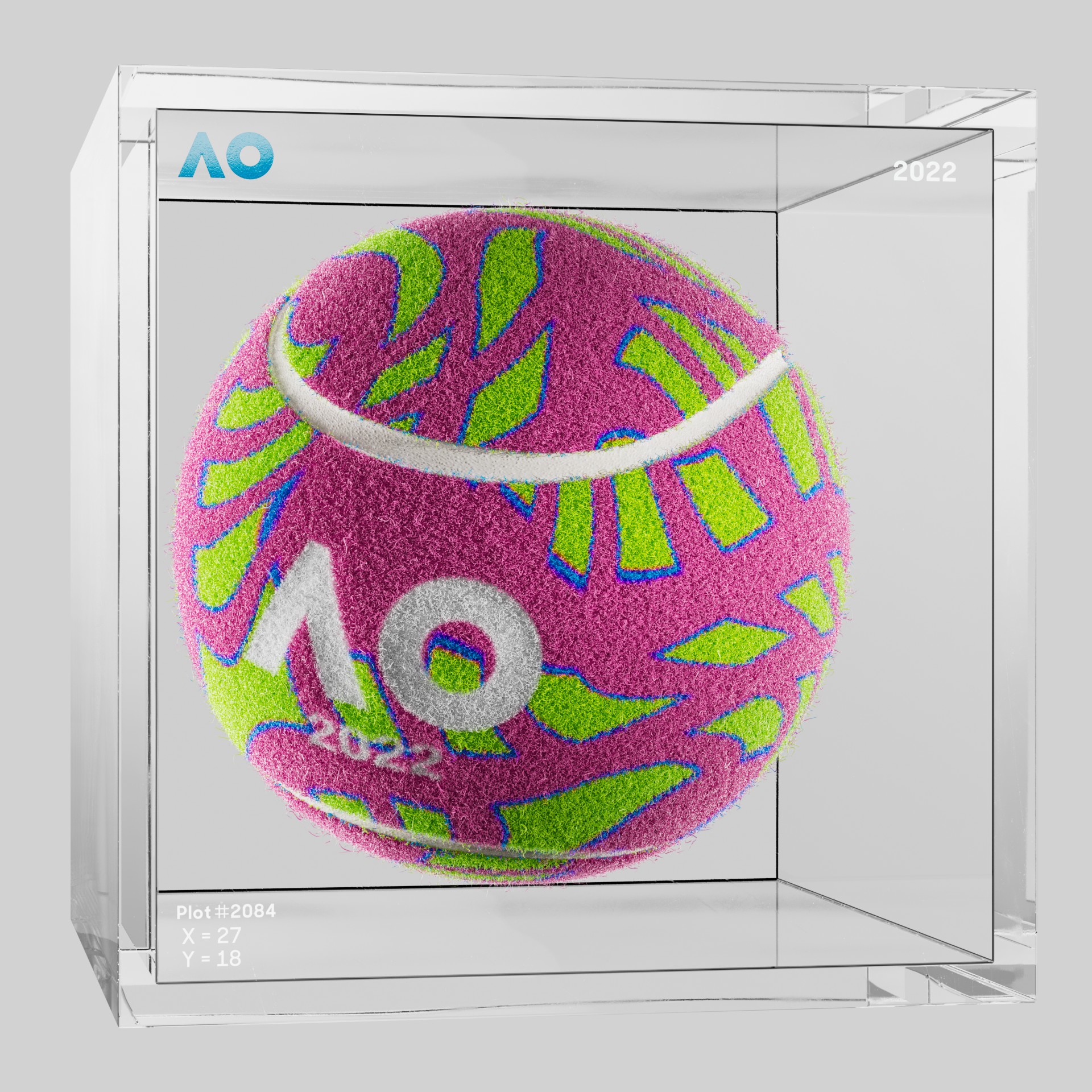 The Australian Open - The Australian Open Art Ball - AO Art Ball #4474 - NFT # 4474