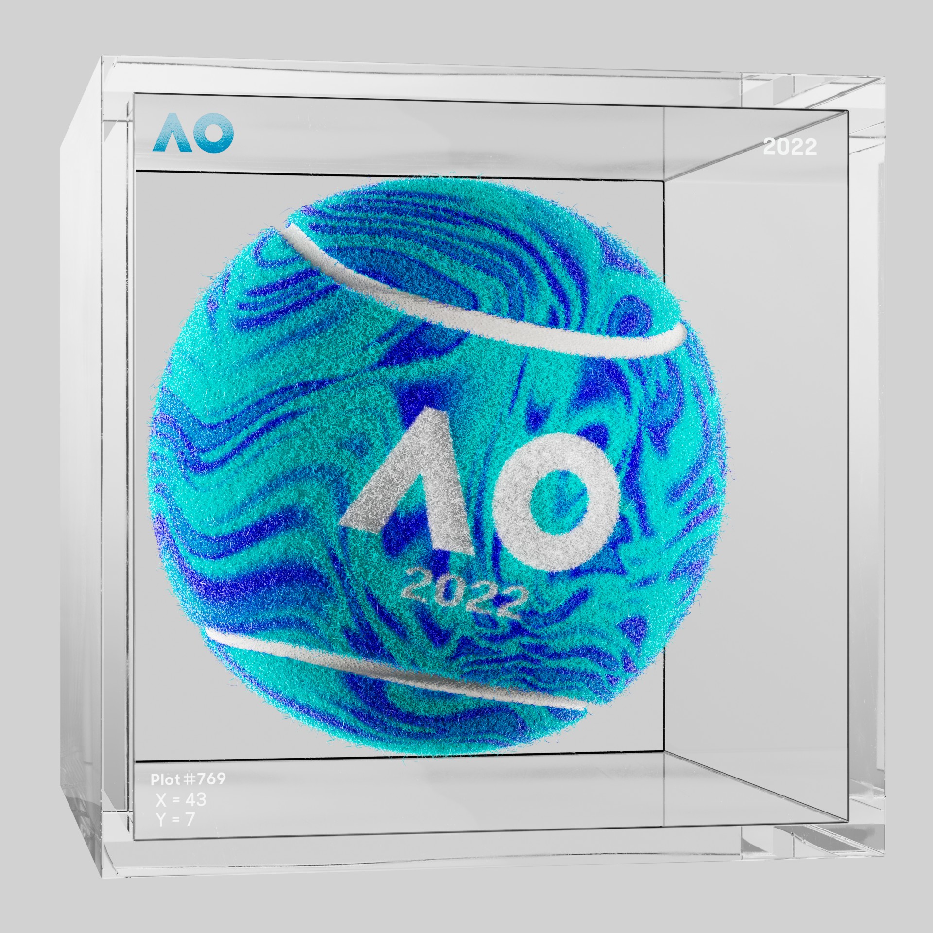 The Australian Open - The Australian Open Art Ball - AO Art Ball #4475 - NFT # 4475