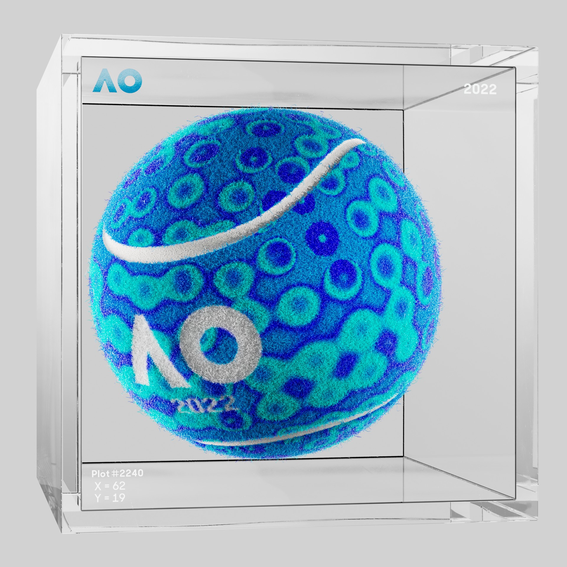 The Australian Open - The Australian Open Art Ball - AO Art Ball #4476 - NFT # 4476