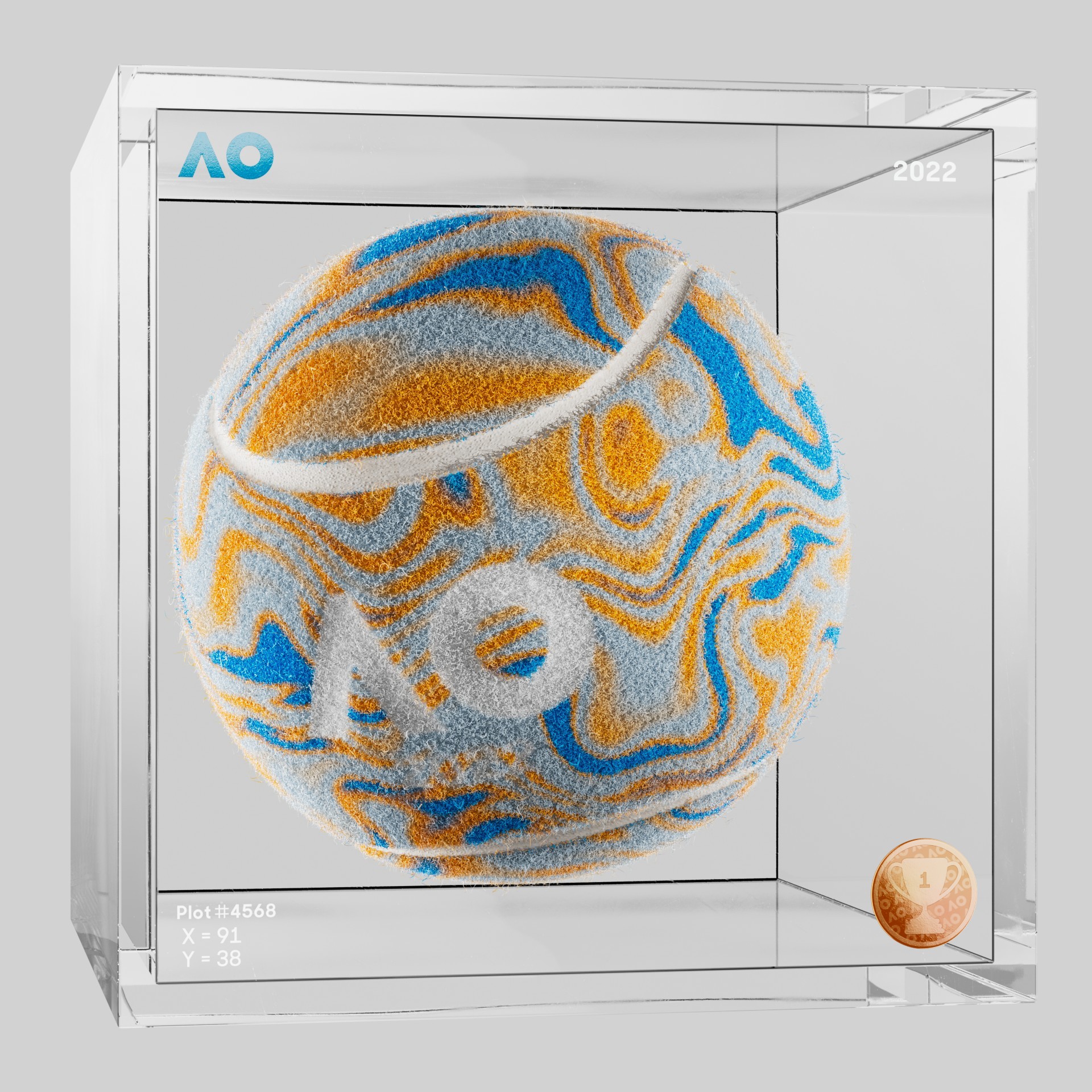 The Australian Open - The Australian Open Art Ball - AO Art Ball #4479 - NFT # 4479