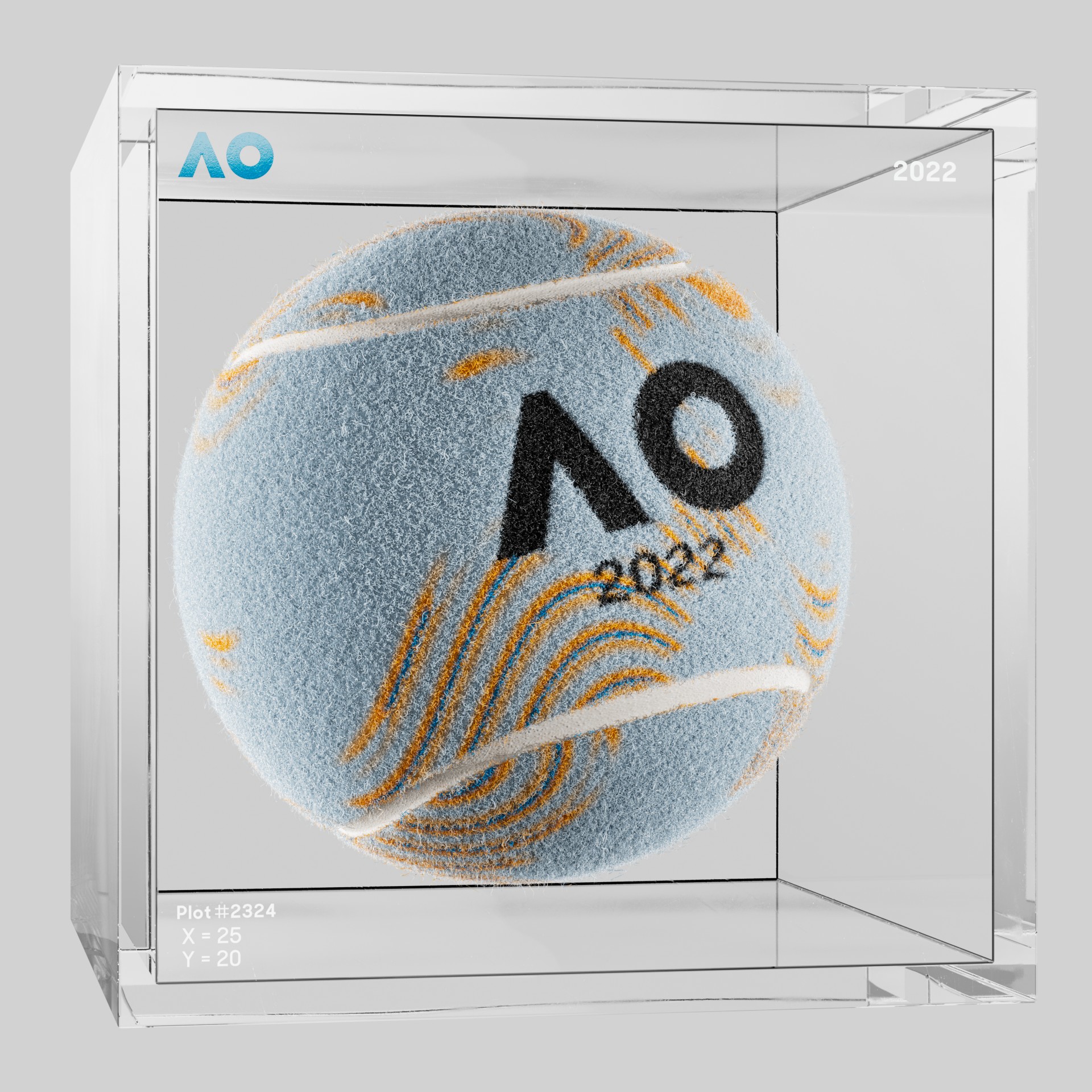 The Australian Open - The Australian Open Art Ball - AO Art Ball #4481 - NFT # 4481