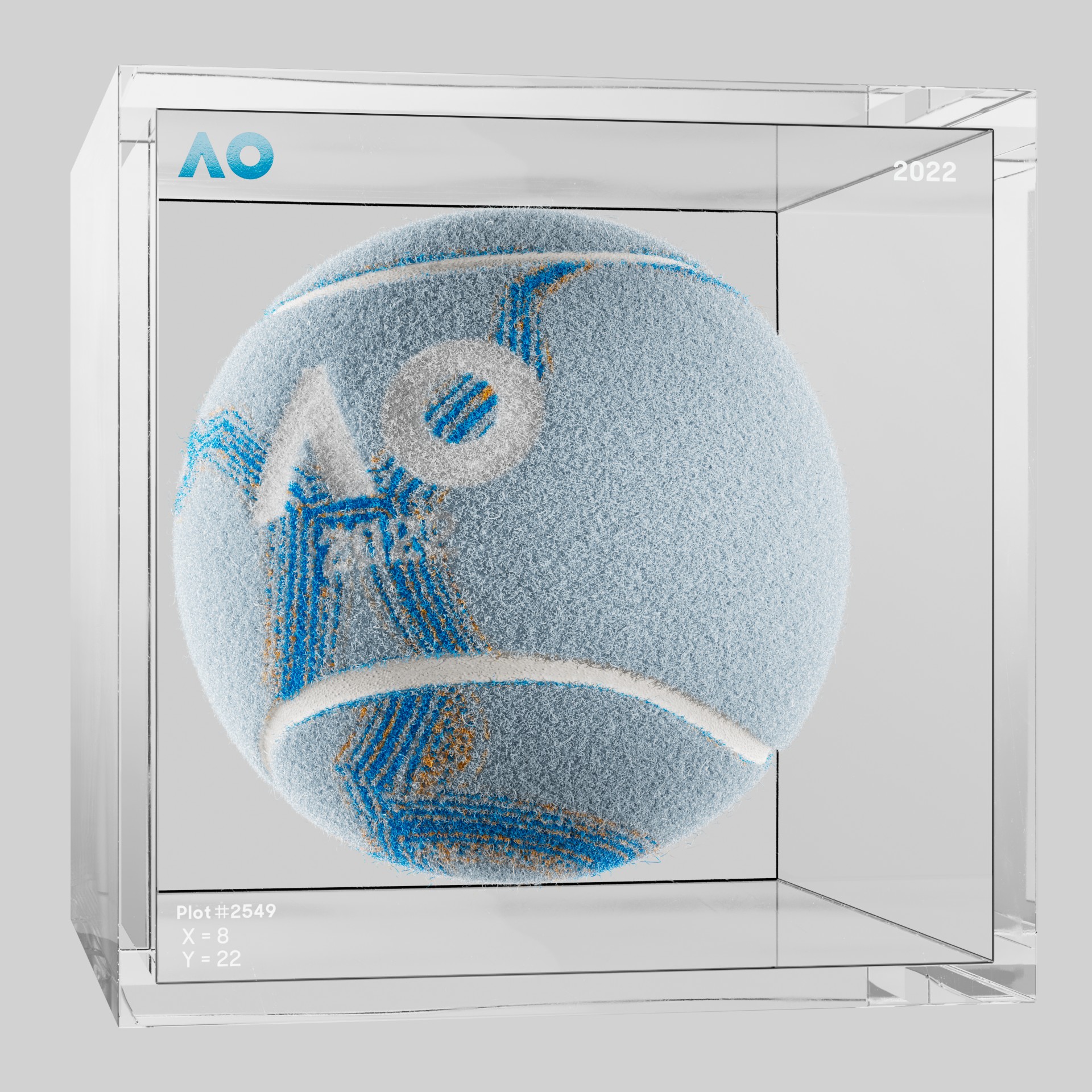 The Australian Open - The Australian Open Art Ball - AO Art Ball #4484 - NFT # 4484