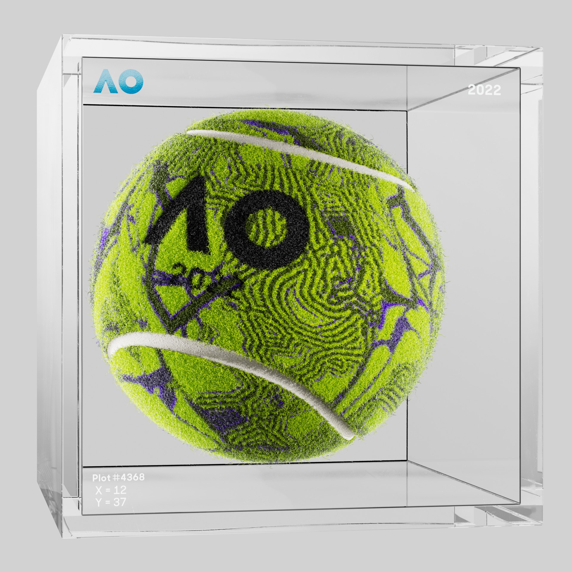 The Australian Open - The Australian Open Art Ball - AO Art Ball #4487 - NFT # 4487