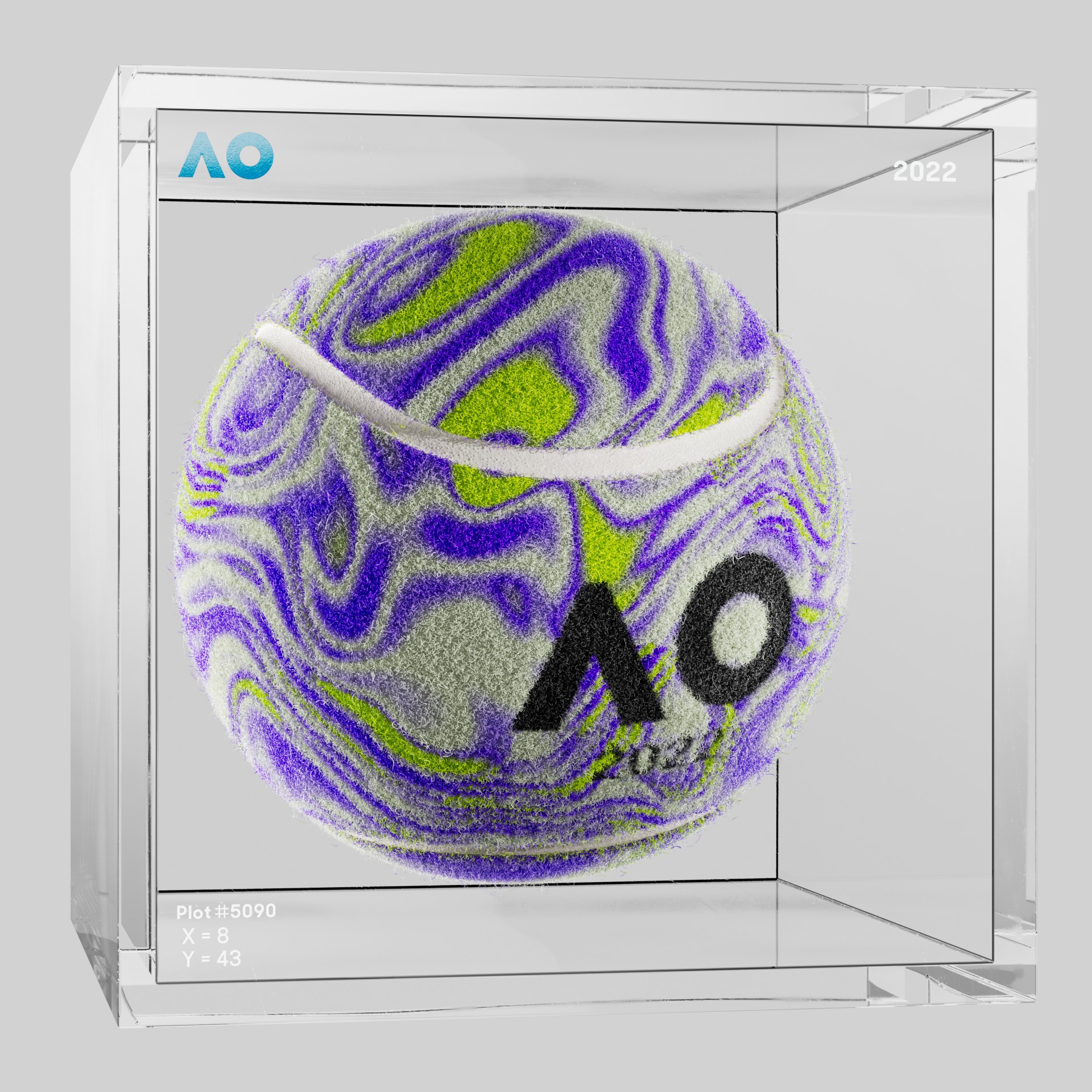 The Australian Open - The Australian Open Art Ball - AO Art Ball #4488 - NFT # 4488