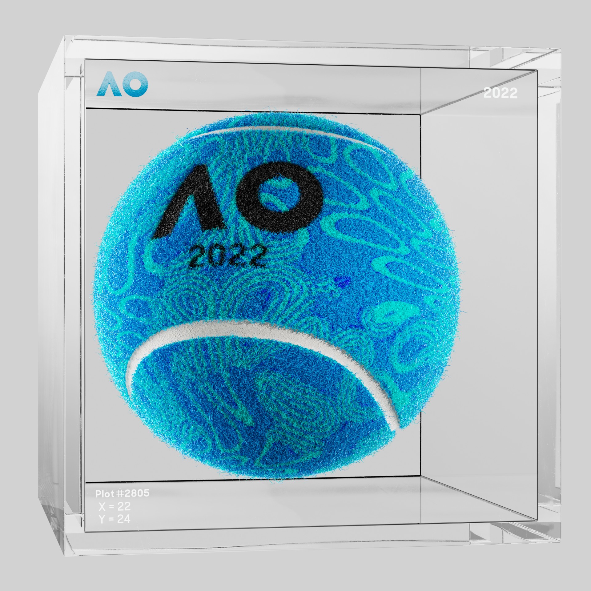 The Australian Open - The Australian Open Art Ball - AO Art Ball #449 - NFT # 449
