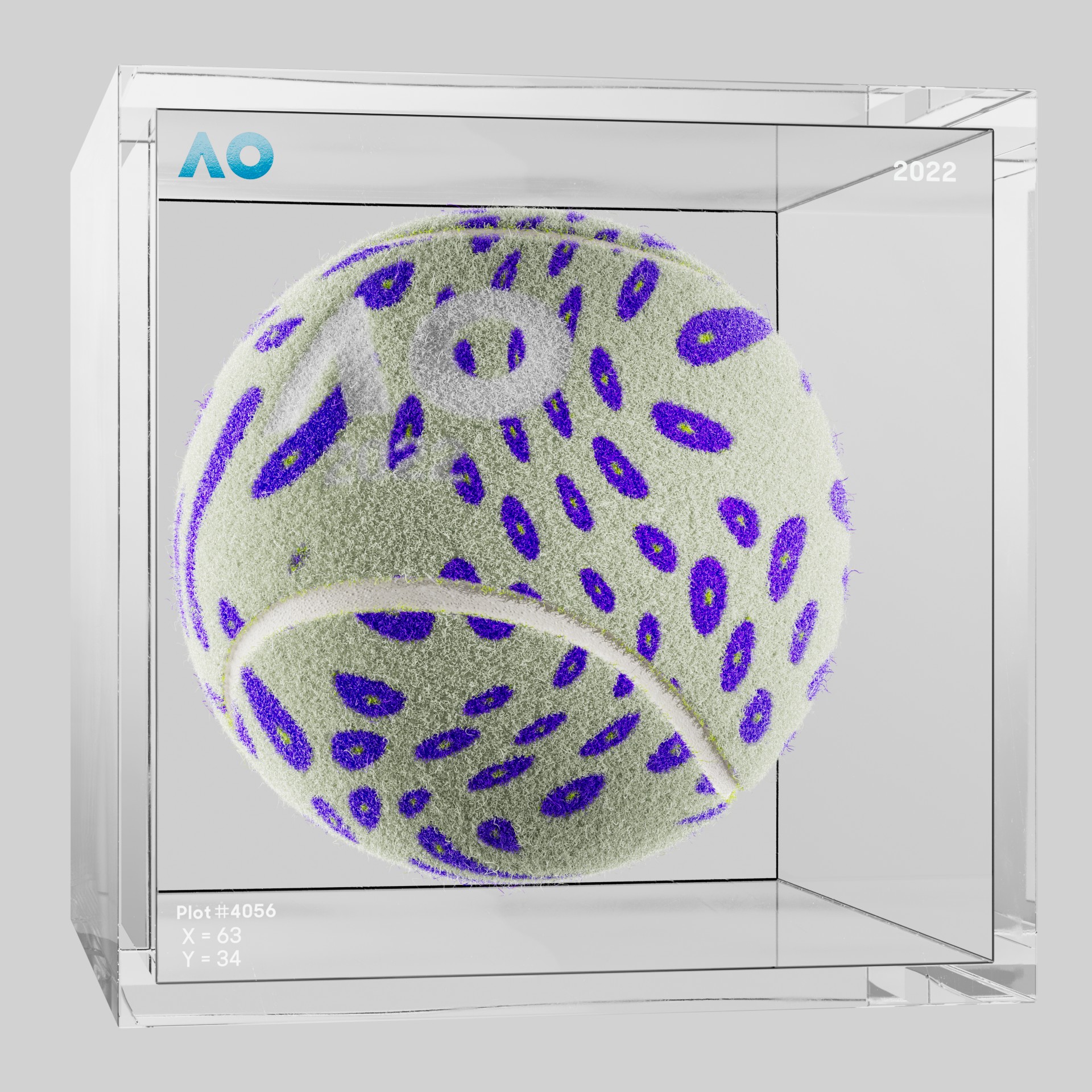 The Australian Open - The Australian Open Art Ball - AO Art Ball #4492 - NFT # 4492