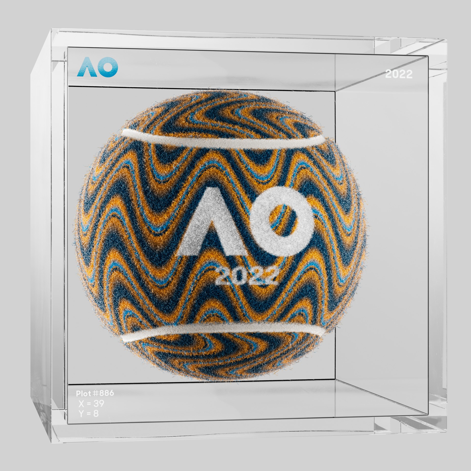 The Australian Open - The Australian Open Art Ball - AO Art Ball #4494 - NFT # 4494