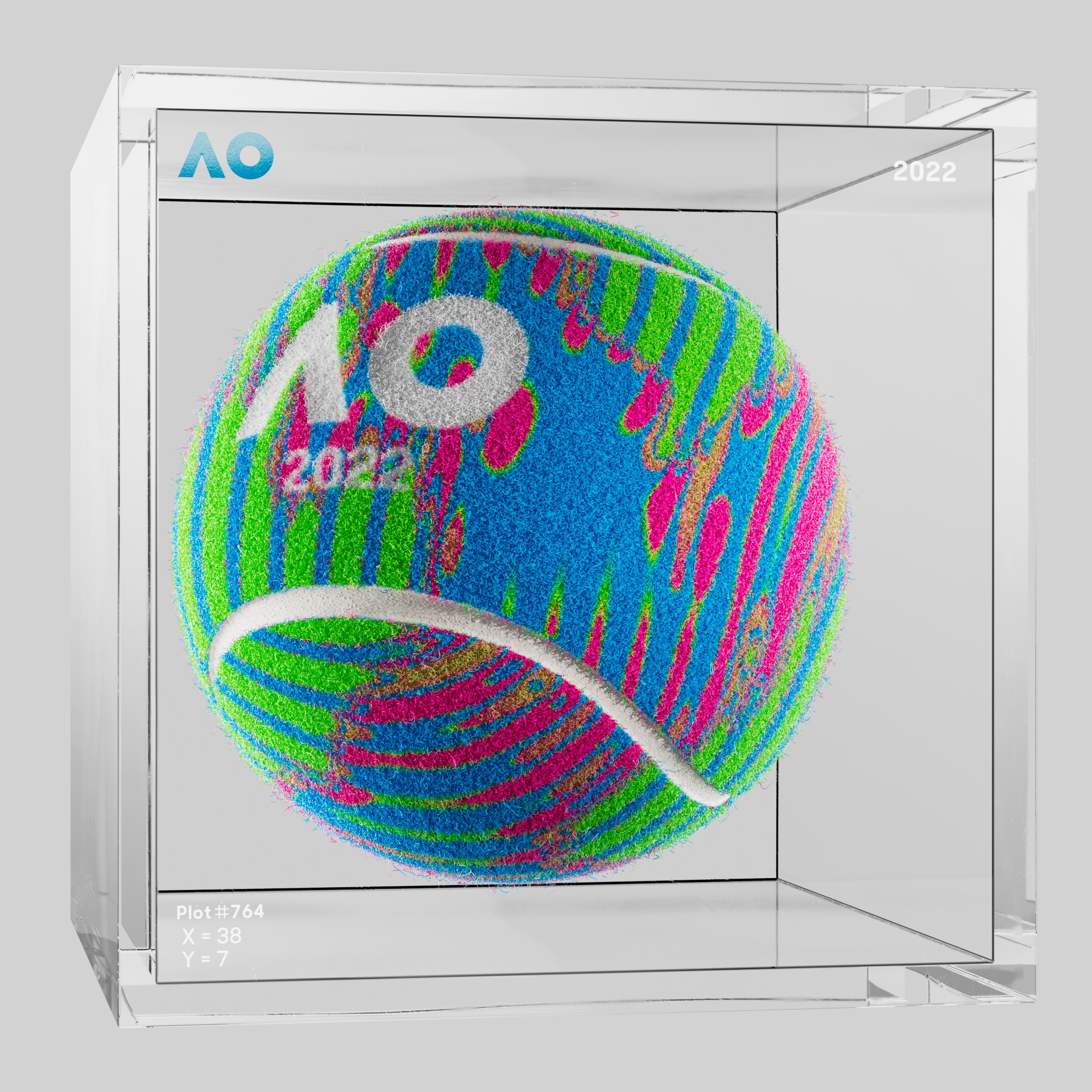 The Australian Open - The Australian Open Art Ball - AO Art Ball #4497 - NFT # 4497