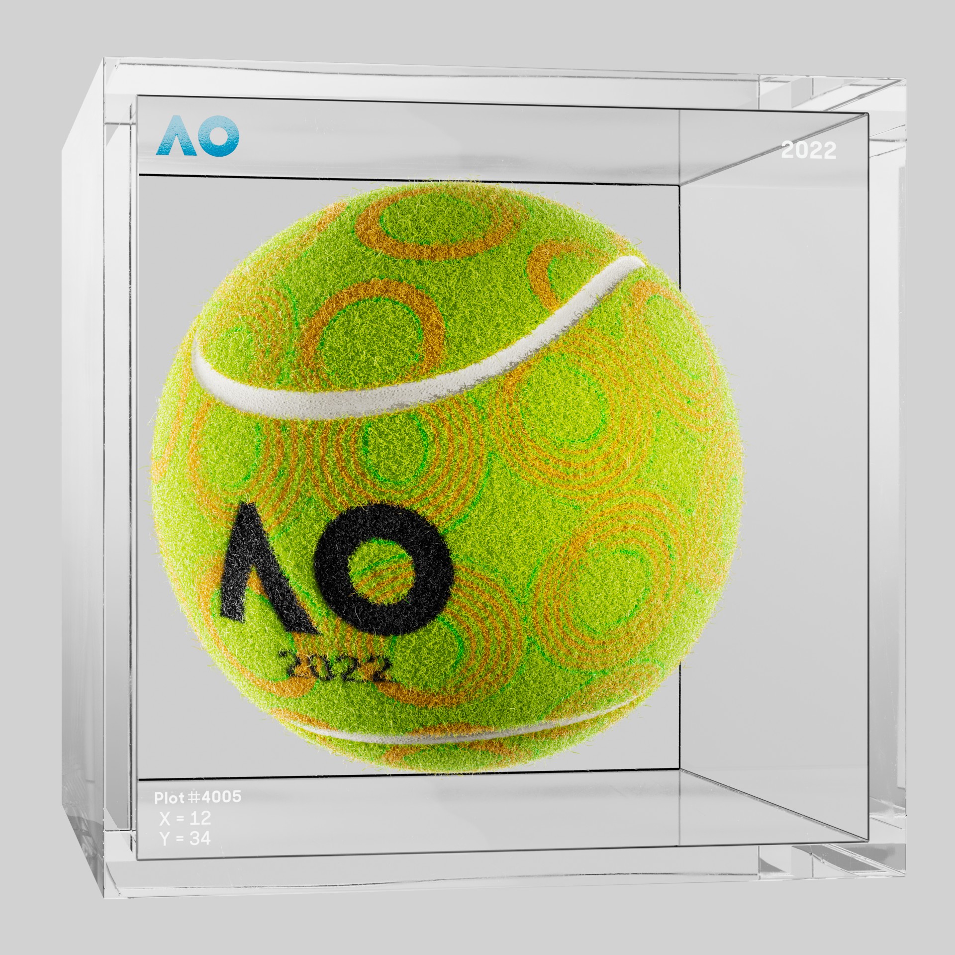 The Australian Open - The Australian Open Art Ball - AO Art Ball #45 - NFT # 45