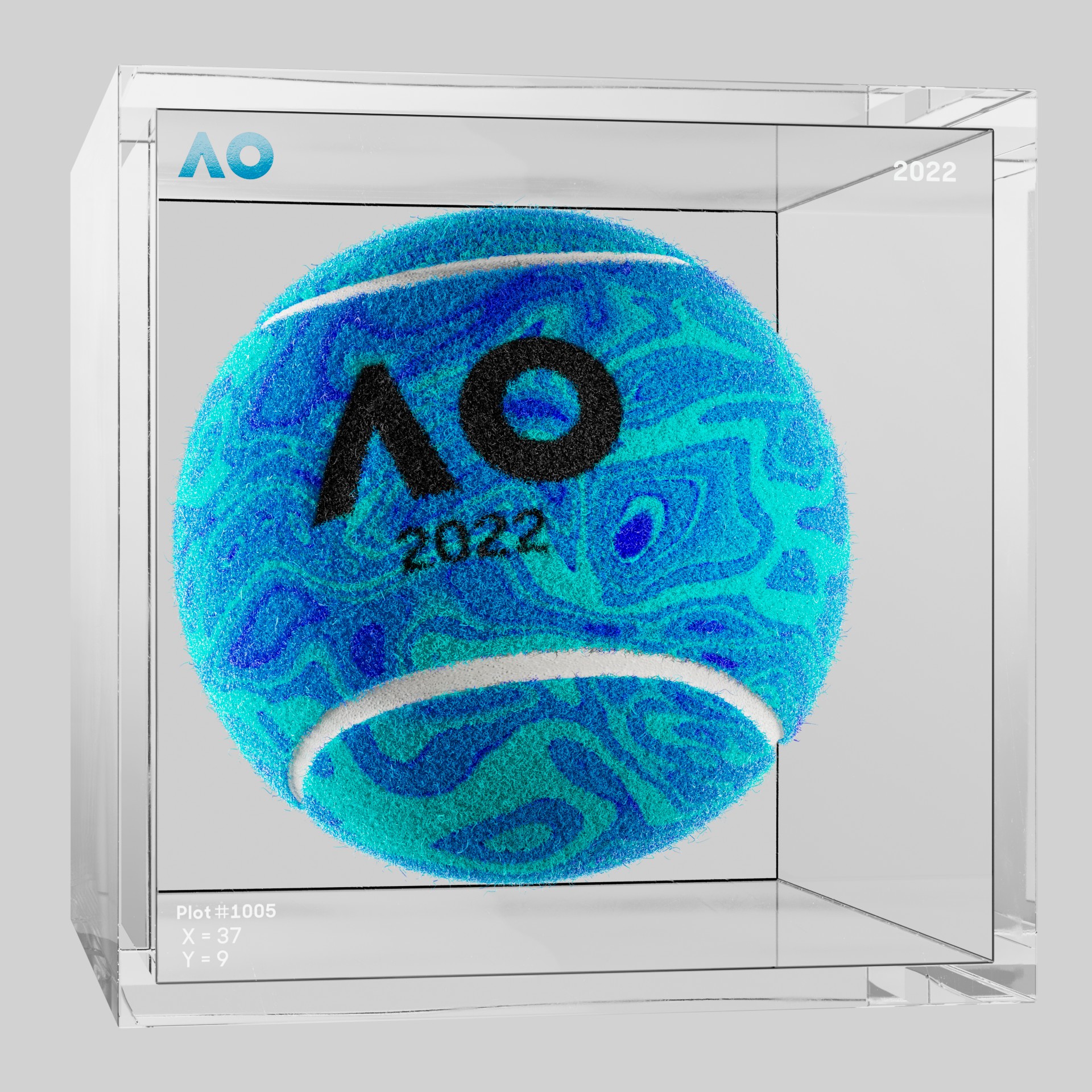 The Australian Open - The Australian Open Art Ball - AO Art Ball #450 - NFT # 450