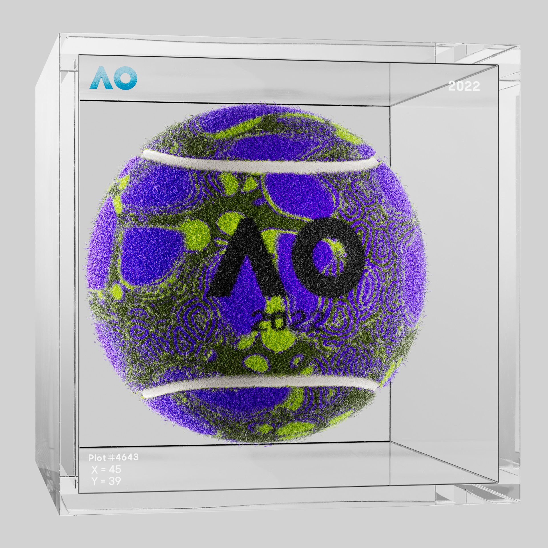 The Australian Open - The Australian Open Art Ball - AO Art Ball #4500 - NFT # 4500