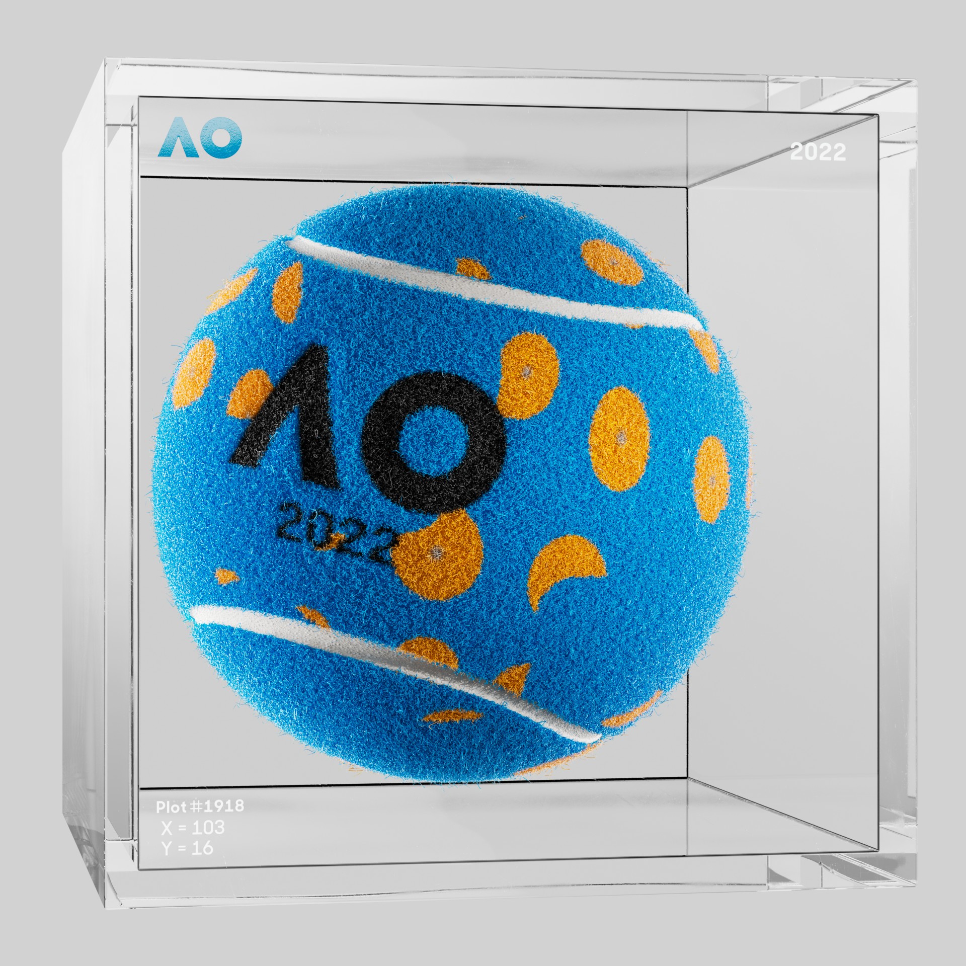The Australian Open - The Australian Open Art Ball - AO Art Ball #4503 - NFT # 4503