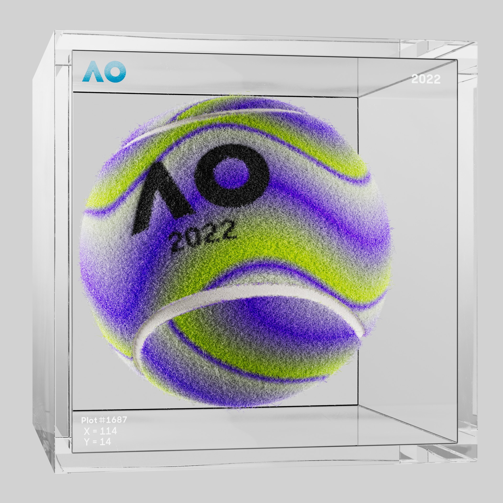 The Australian Open - The Australian Open Art Ball - AO Art Ball #4506 - NFT # 4506