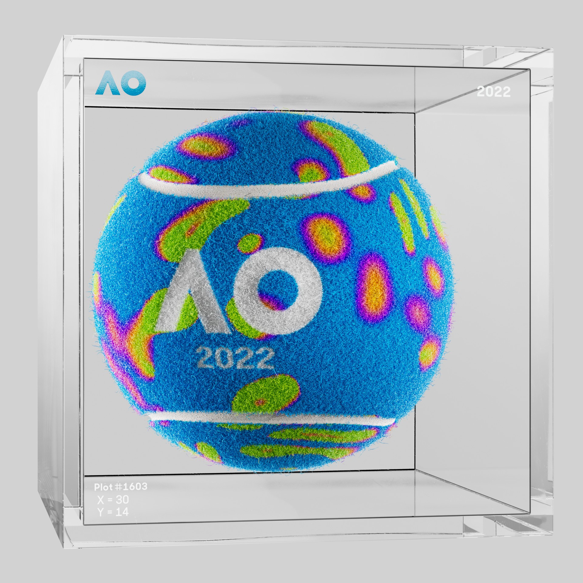 The Australian Open - The Australian Open Art Ball - AO Art Ball #4509 - NFT # 4509