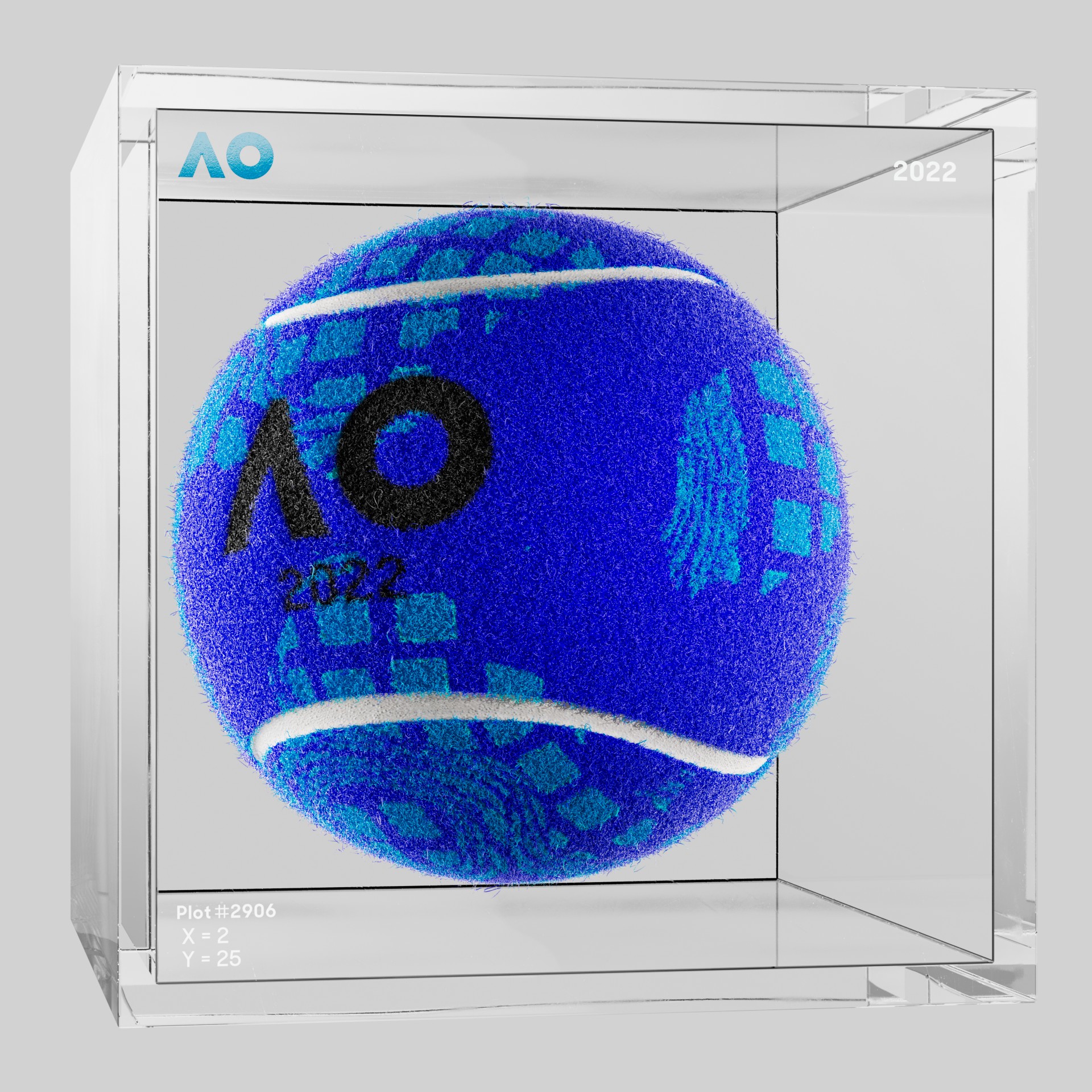 The Australian Open - The Australian Open Art Ball - AO Art Ball #4514 - NFT # 4514