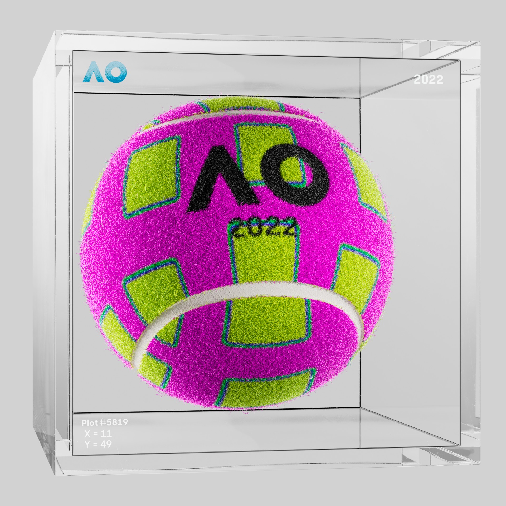 The Australian Open - The Australian Open Art Ball - AO Art Ball #4516 - NFT # 4516