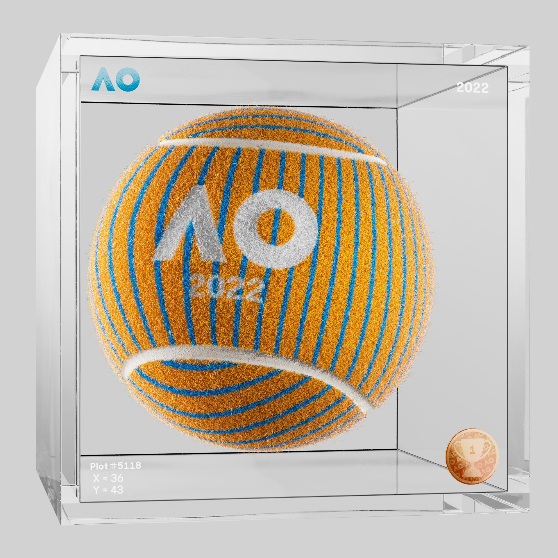 The Australian Open - The Australian Open Art Ball - AO Art Ball #4517 - NFT # 4517
