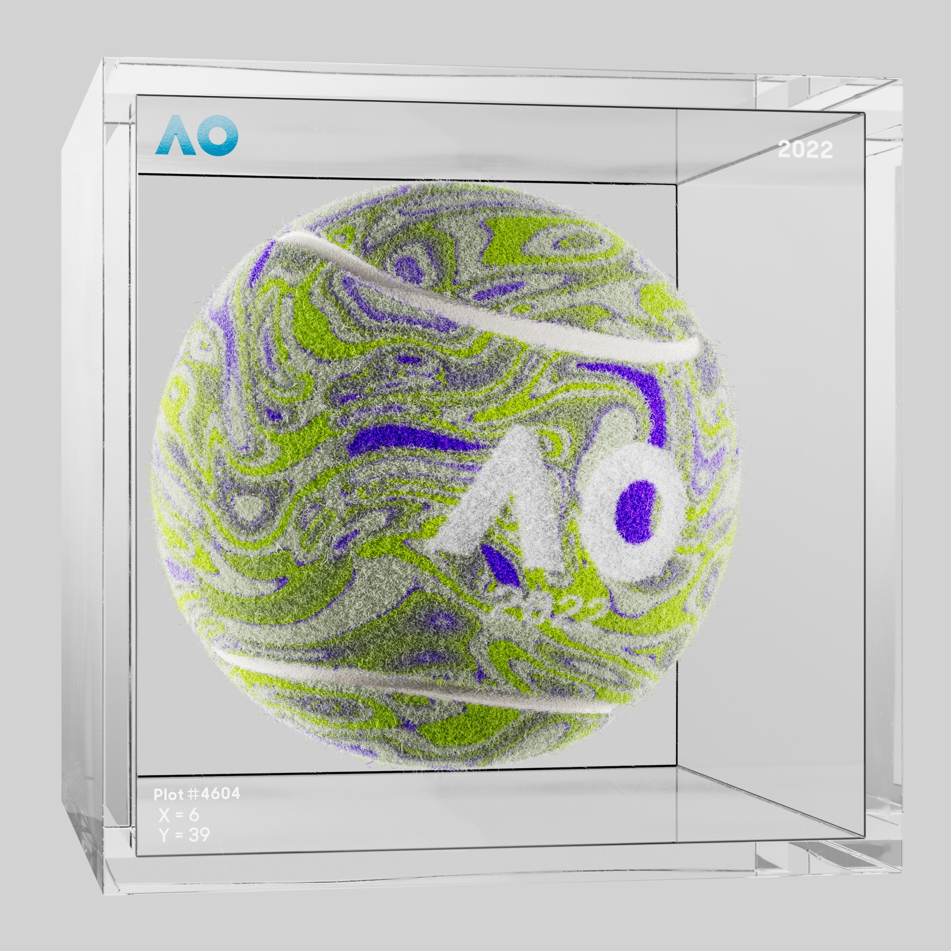 The Australian Open - The Australian Open Art Ball - AO Art Ball #4519 - NFT # 4519